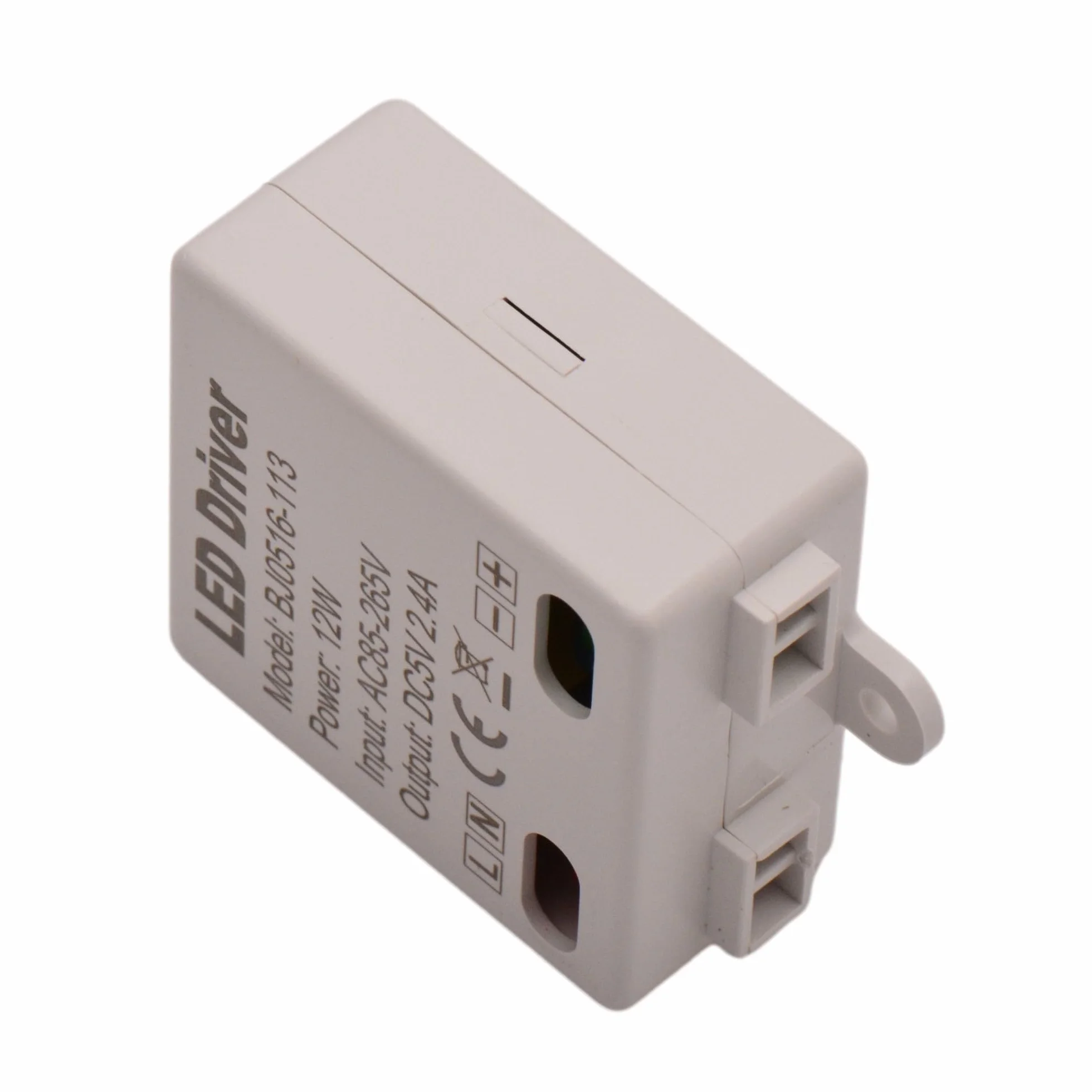 Micro Alimentatore Trasformatore 5V 12W 2,4A 45x41x20mm Output Tensione Costante 86-265vac Per LED