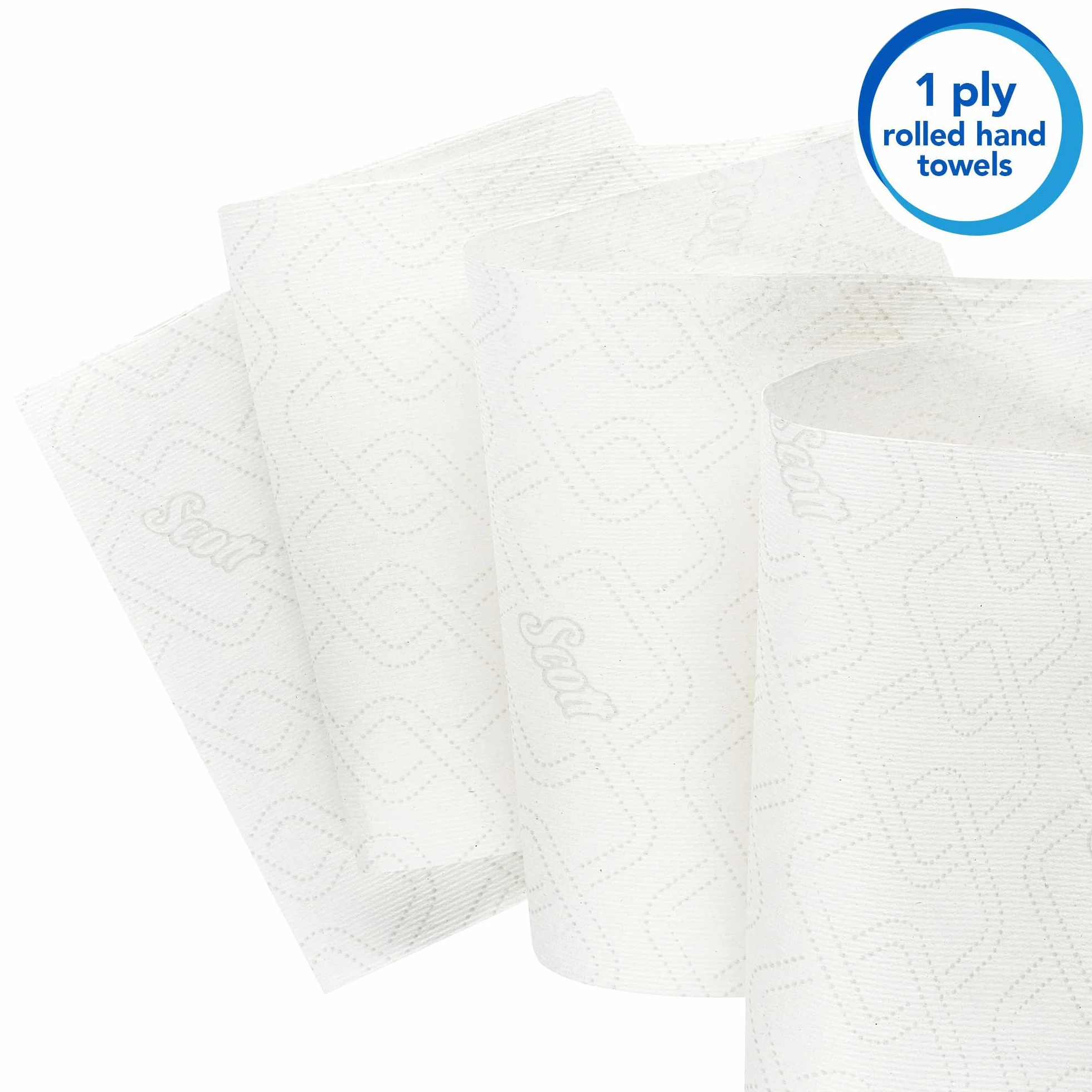 Scott Essential asciugamani di carta in rotolo 6691 6 rotoli bianchi 350m 2100m
