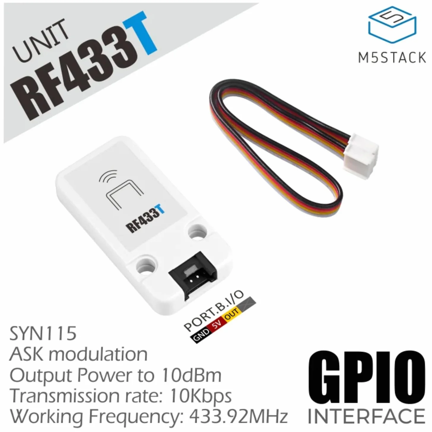 M5Stack RF Unit 433MHz Modulo trasmettitore SYN115