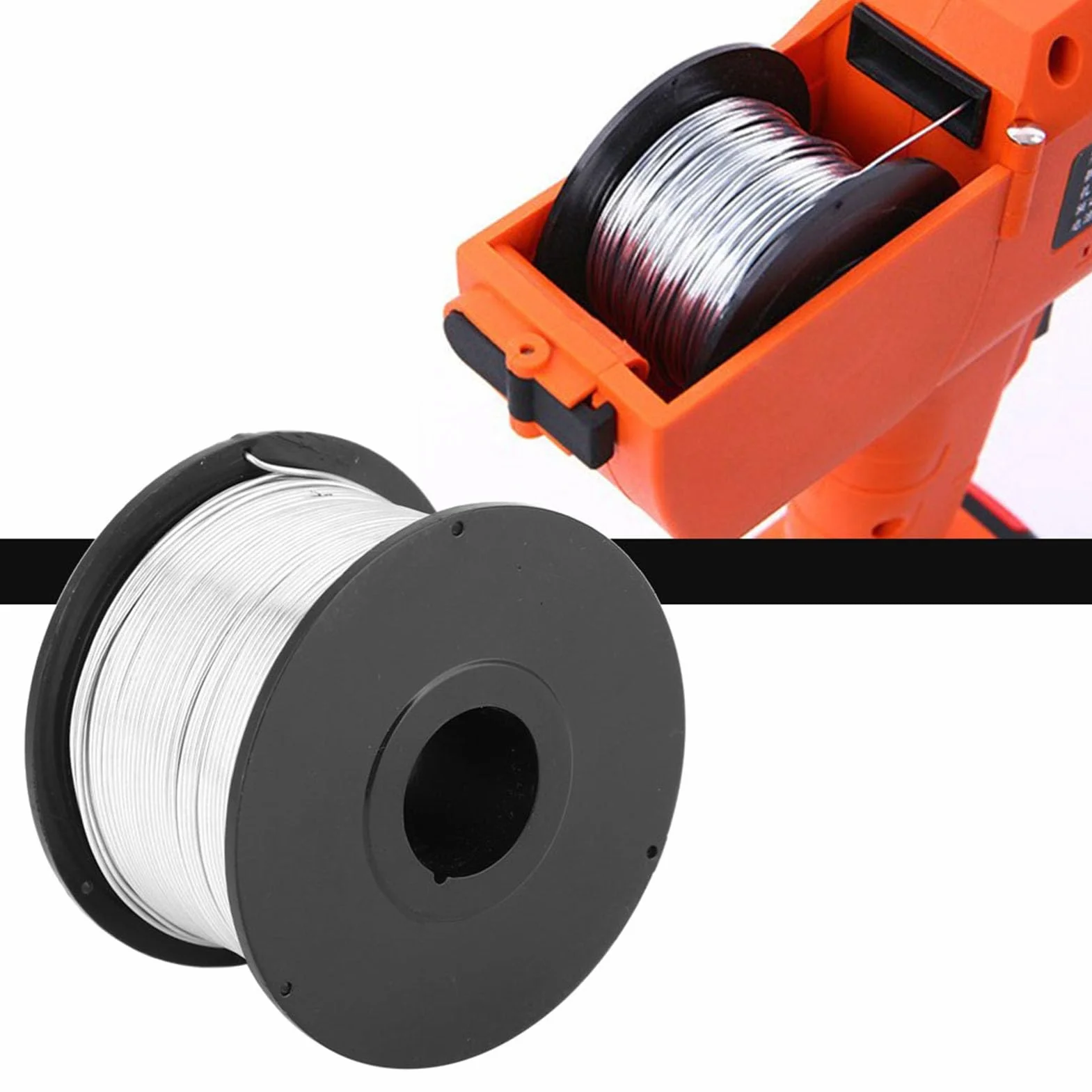 Oumefar 4 pezzi filo di acciaio 110 m 0,8 mm legatura tondo per cemento armato