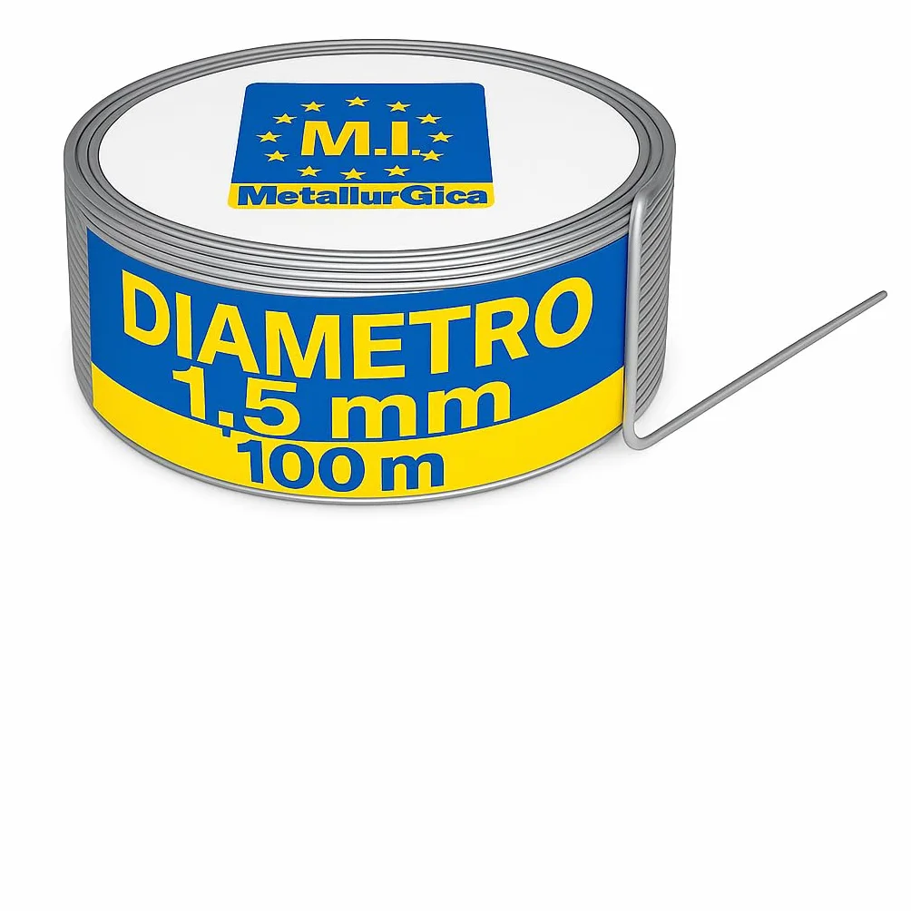 Filo Metallico Zincato 100m 1,5mm – Filo zincato per recinzione