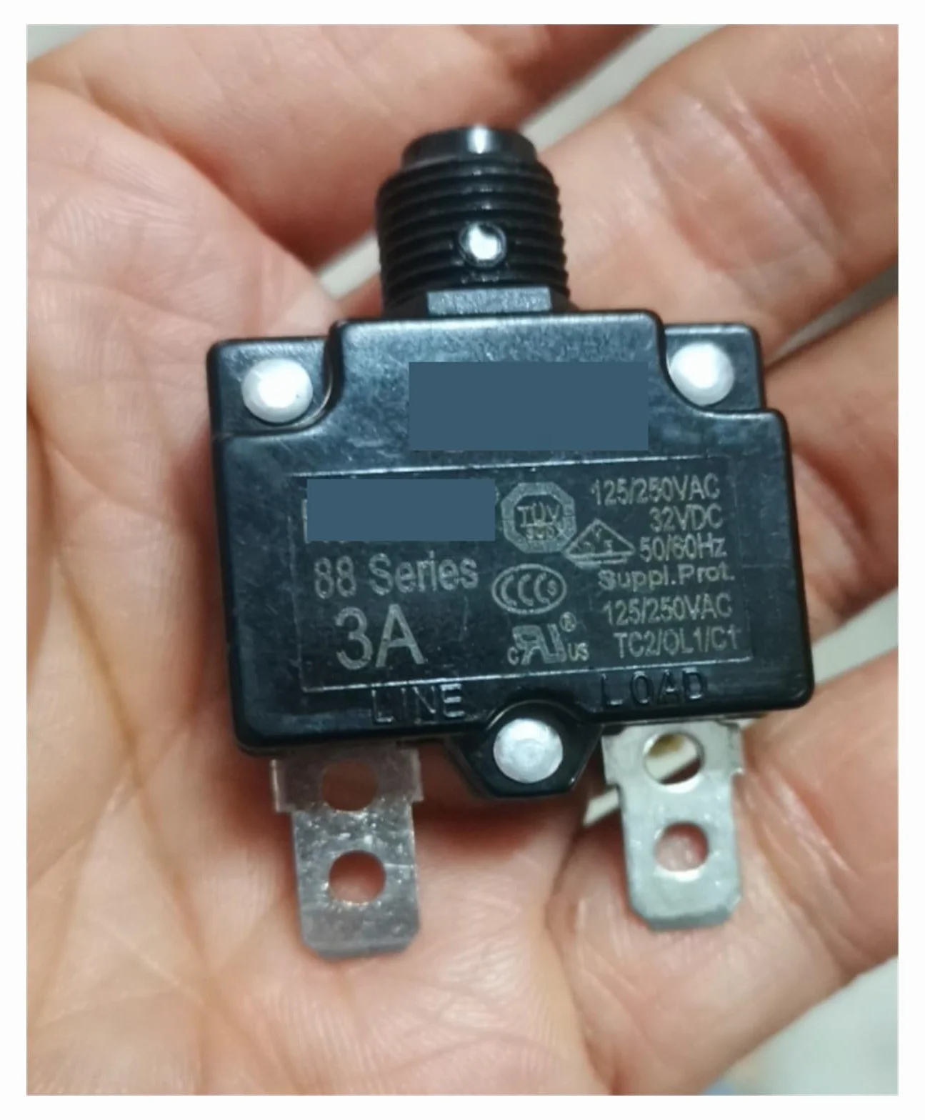 Overload Protector 3A Switch Breaker