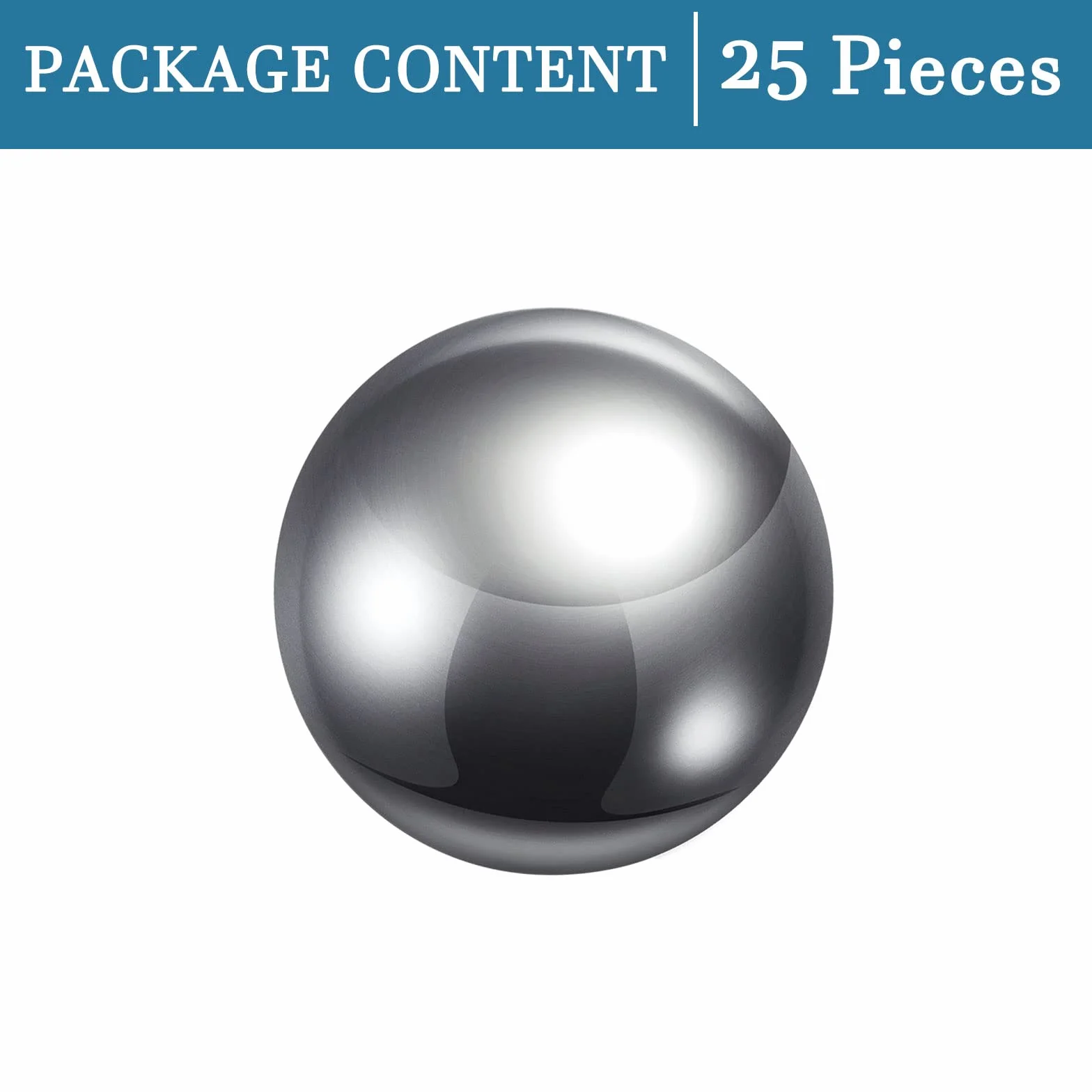 QUARKZMAN 11mm Sfere per Cuscinetti x 25pz 201 Acciaio Inox per Meccanica Attrezzature e Strumentazione, Sfere Acciaio [G200 Precisione] Sfere Metalliche Palline Magnetiche Bici