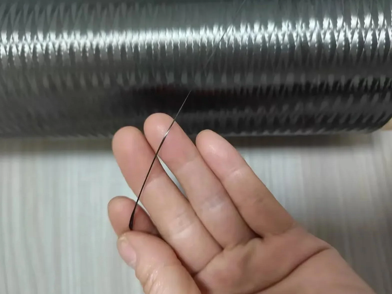Filo in Fibra di Carbonio Nero, Linea Lunga, Lunghezza 30 m, 50 m, 100 m, 1K, 3K, 6K, 12K, 24K, 48K, 50K(12k 50m)