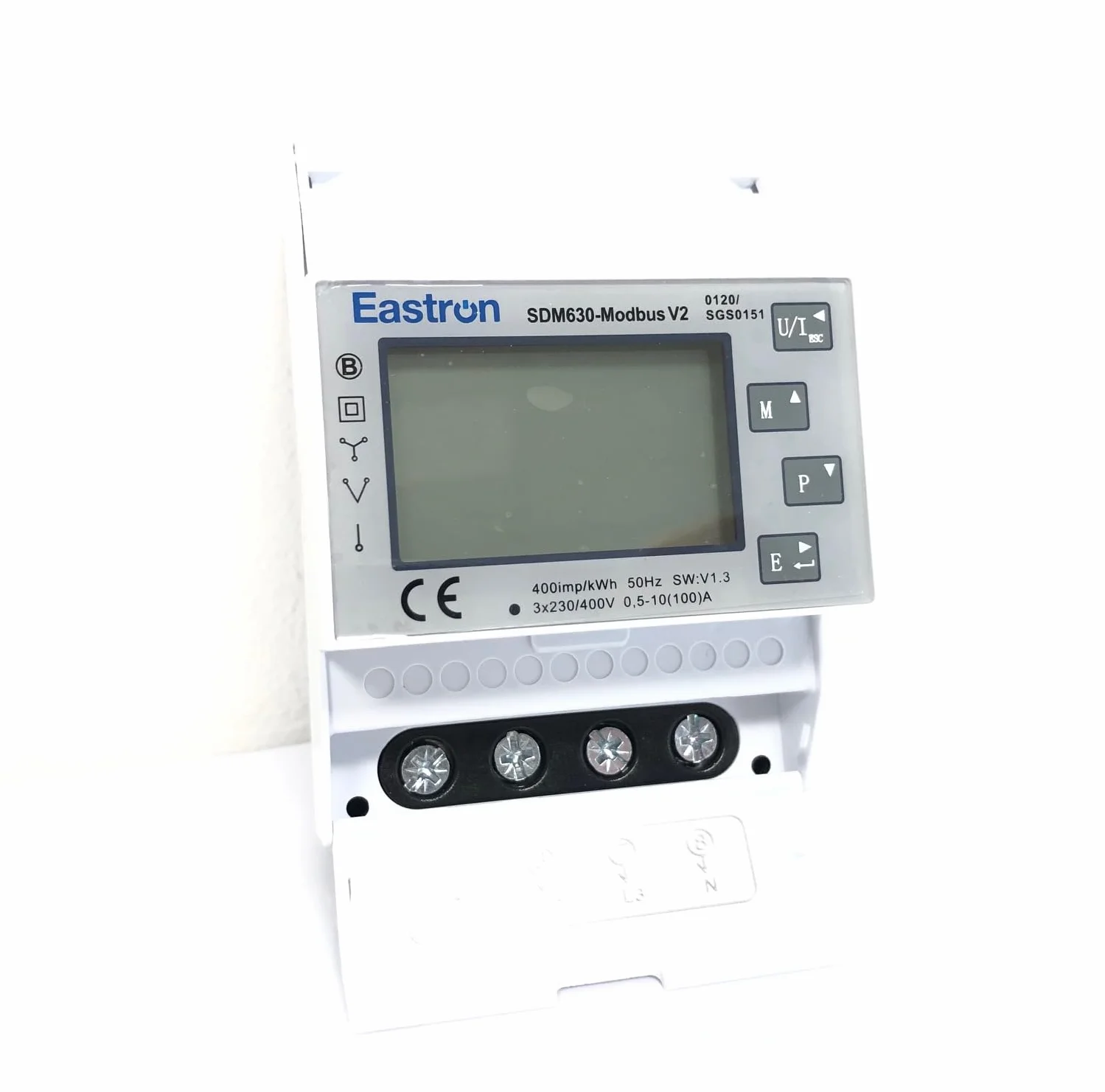 Eastron SDM630 Modbus V2 MID Misuratore di Energia Monofase/Trifase AC 400V Digitale 100A certificato MID