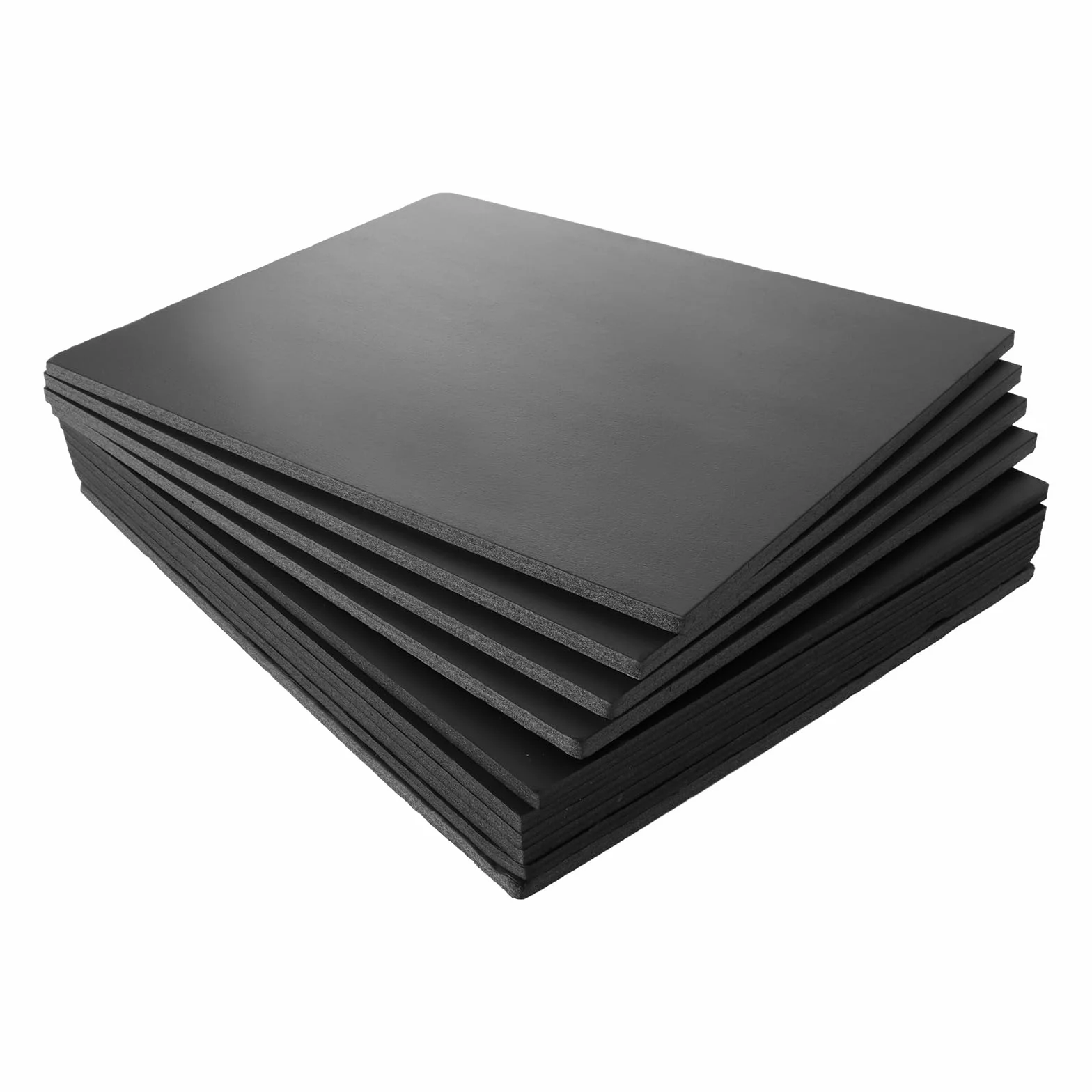 Pannelli in schiuma di polistirolo 255 x 200 mm, spessore 5 mm, Confezione da 10, nero per modellismo