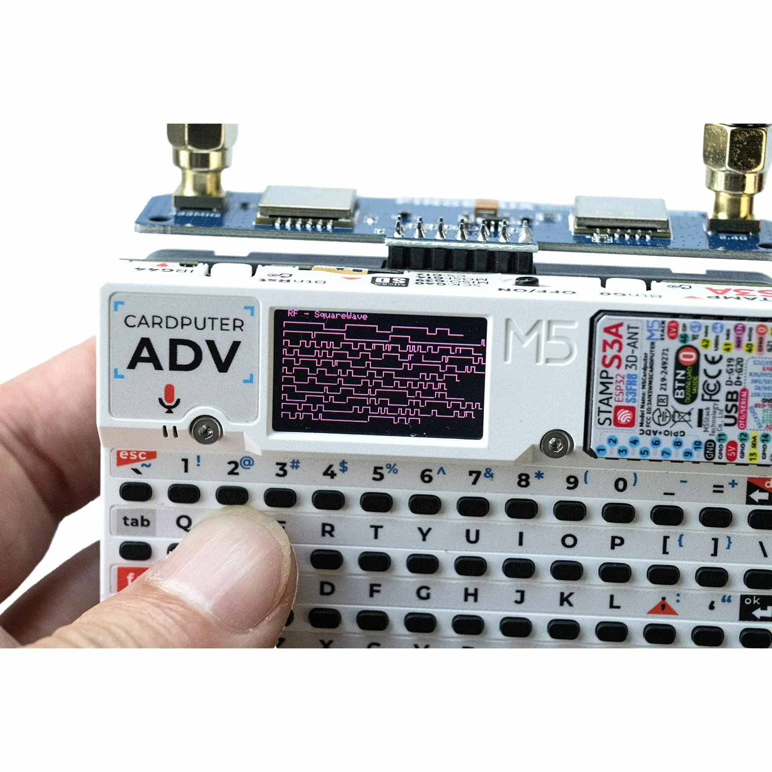 Scheda di sviluppo RF 2-in-1 per M5Stack Cardputer ADV, compatibile NRF24 & CC1101, 2,4GHz & 433MHz, commutazione automatica, protezione SPI/GPIO