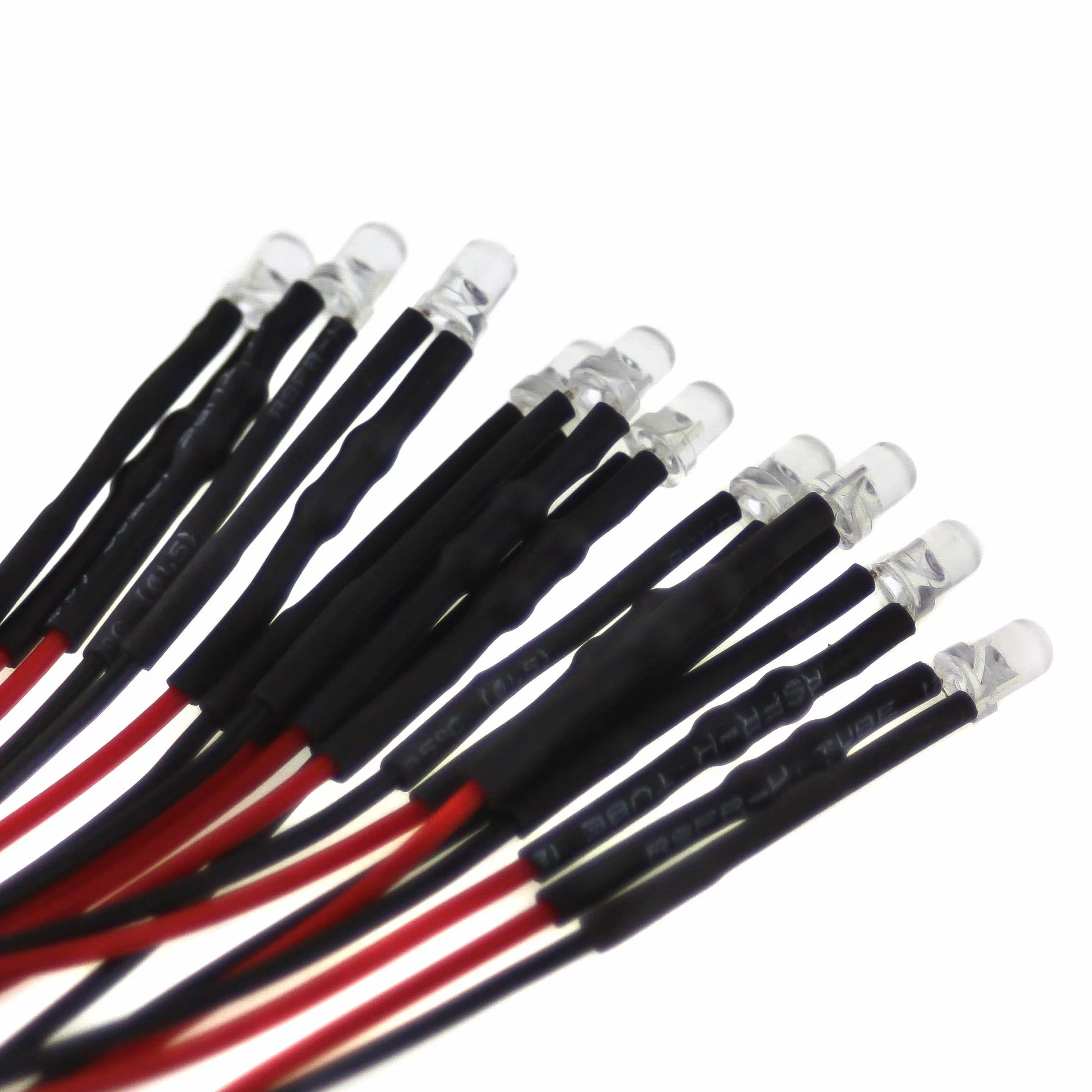 LED 3mm 5V blu 20cm cavo resistenza integrata