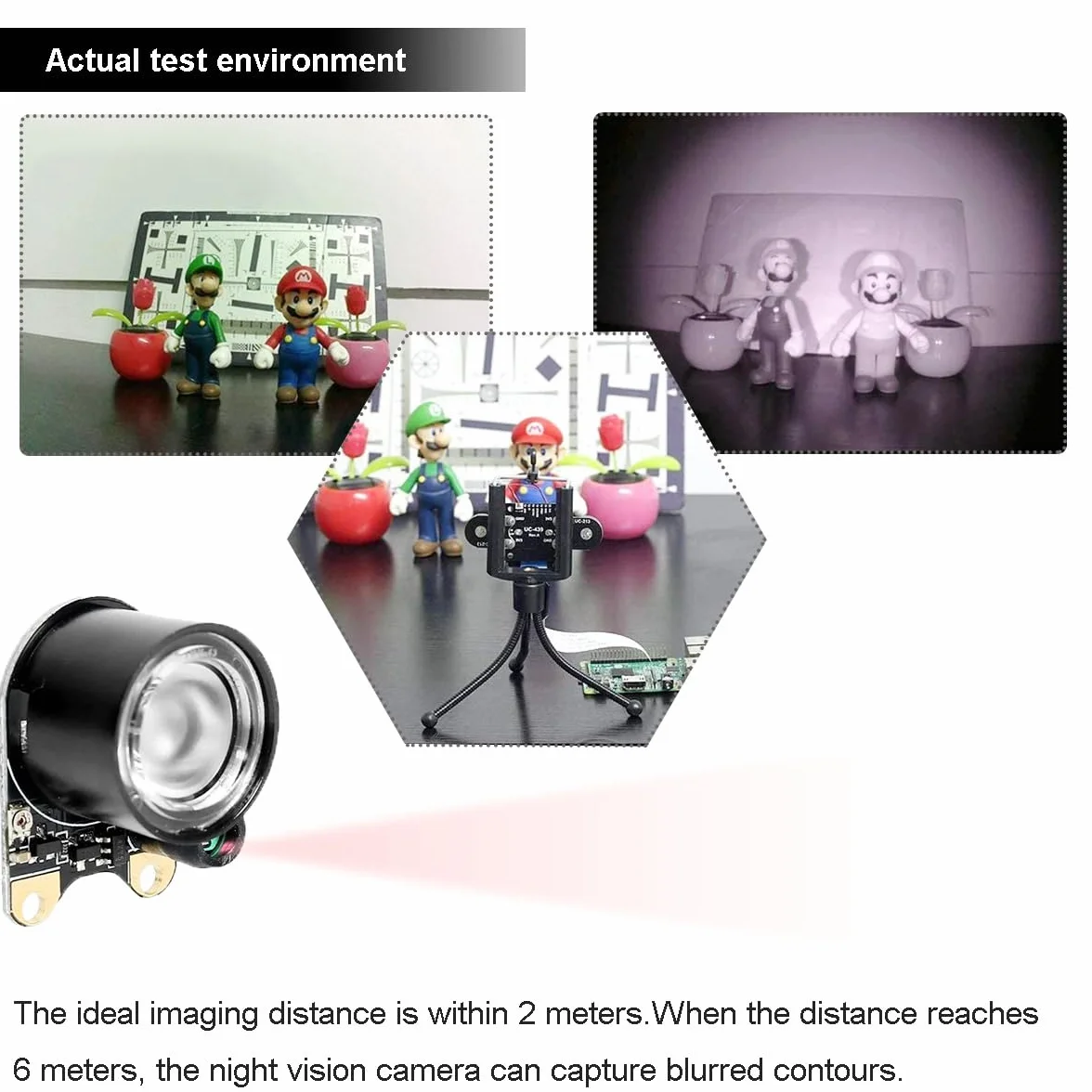 Modulo LED a infrarossi 3W 850nm IR per Raspberry Pi Telecamera visione notturna illuminatore fotosensibile 2 pezzi