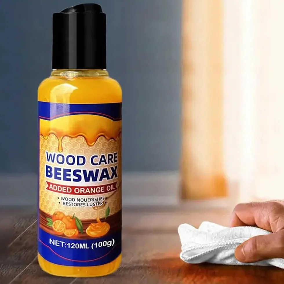 120ml Cera Miele Pura Cera D'api Naturale Mobili In Legno Lucidatura Del Pavimento In Pelle Manutenzione Ceretta Con Un Asciugamano Per Pavimento In Legno Pulito (1 pezzo)