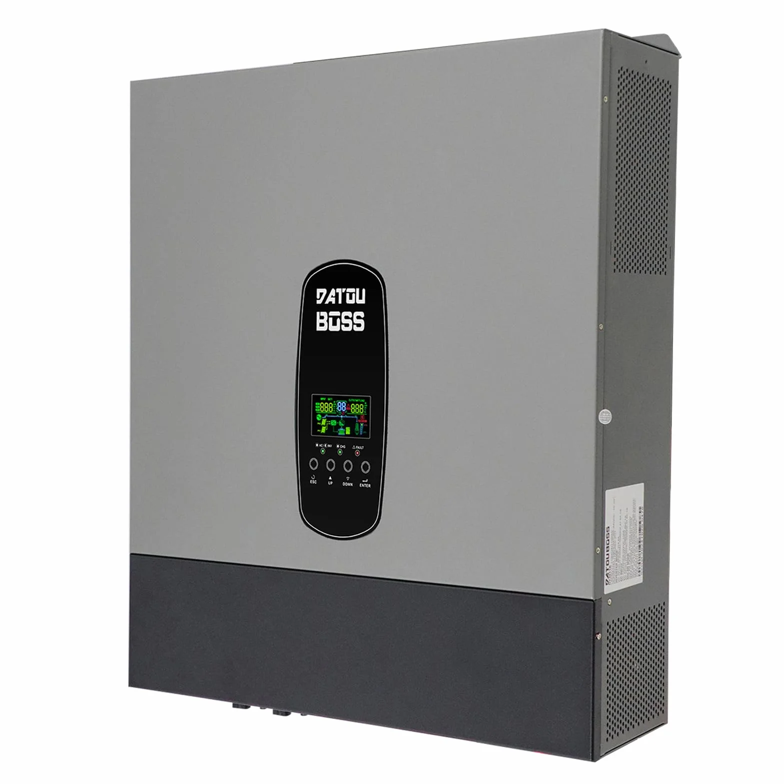 DATOUBOSS 11KW Inverter ibrido sinusoidale puro 48V DC a 230V AC,supporta la connessione parallela e la connessione alla rete,MPPT 160A integrato,la scelta migliore per l'elettricità industriale