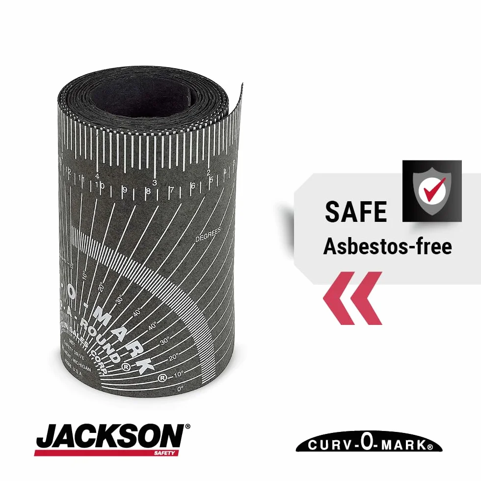 Jackson Safety Righello Curv-O-Mark Wrap-A-Round XX-grande nero diametro tubo 6-16 cali