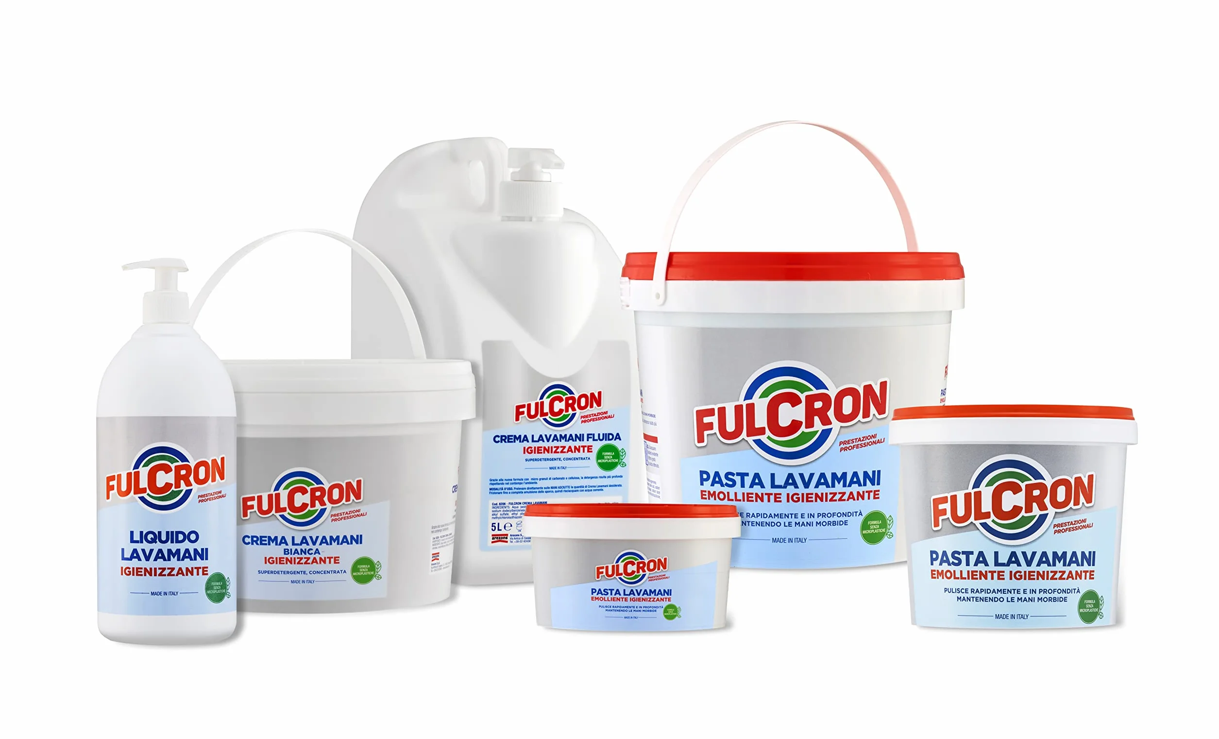 FULCRON 8203 Pasta Lavamani 375 ml, Emolliente e Igienizzante, Sgrassante Industriale, Bianco (Confezione da 2)