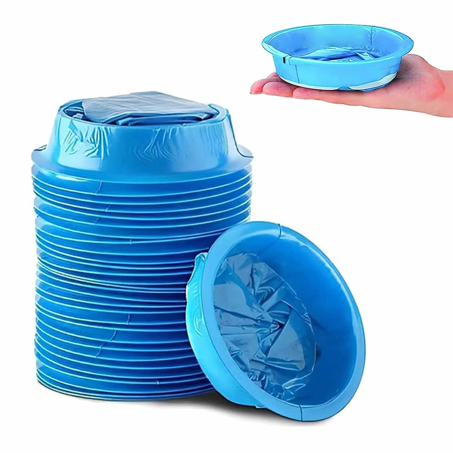 Sacchetti Monouso Vomito Auto Bambini 10 Pezzi Blu Alta Densità 1000 ml