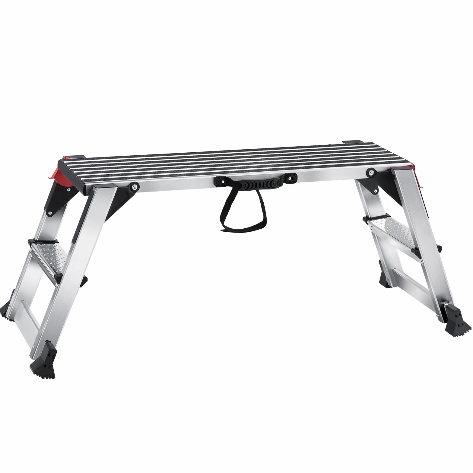 VEVOR Piattaforma di lavoro 200 kg Banco da lavoro pieghevole 100 x 30 x 48,7 cm Gradini in alluminio Piedini antiscivolo Tavolo di lavoro per lavaggio del veicolo pittura decorazione