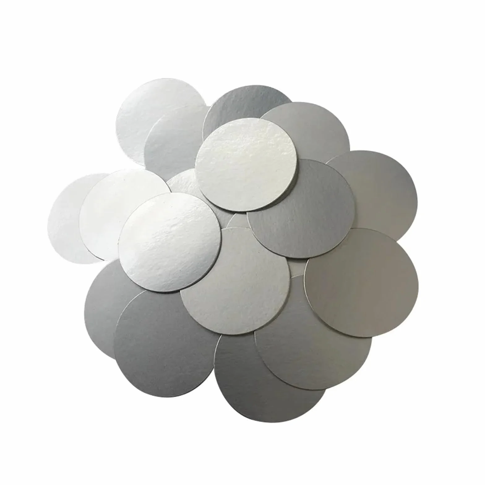Sigillatura del rivestimento del foglio di alluminio Guarnizione del secchio 36-121mm Bottiglia di plastica Induzione elettromagnetica PE Lattina cosmetica Pellicola sigillante del foglio di alluminio