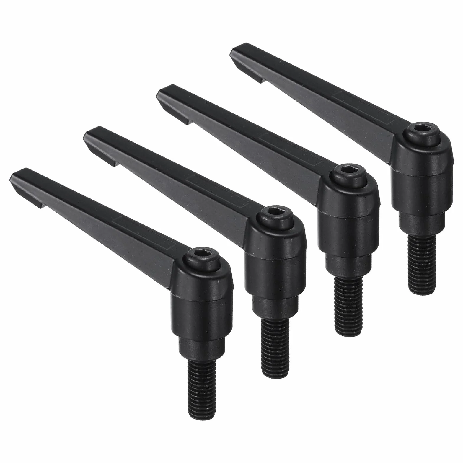 Manopole per leva di serraggio M10 x 25 mm acciaio al carbonio nero QUARKZMAN
