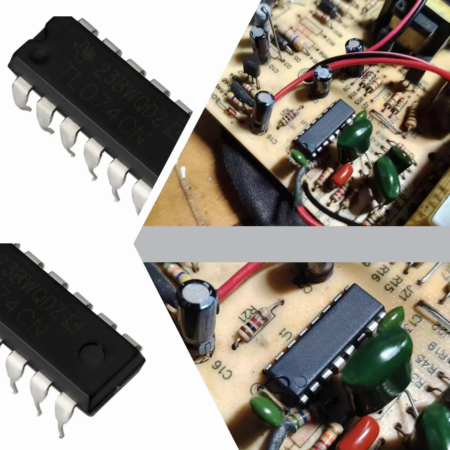 OTOTEC TL074CN Amplificatore Operazionale Chip IC DIP-14 JFET Basso Rumore