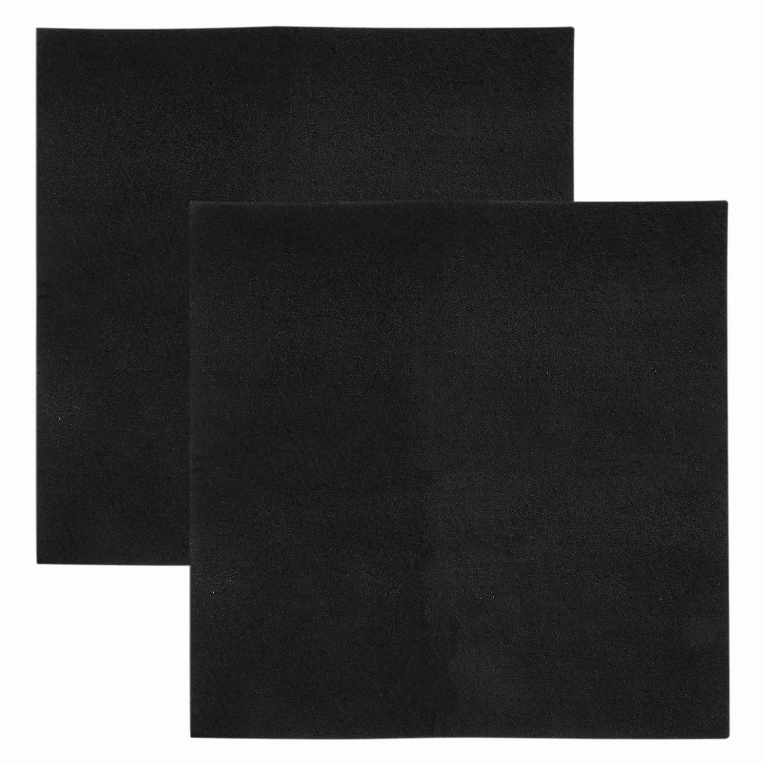 PEUTIER 2pz 56cm Tappetino Antispruzzo per Scarico Olio, Tappetino Quadrato per Fuoriuscite di Olio per Garage Tappetino Antispruzzo Resistente al Calore Tamponi Assorbenti Olio Nero per Vialetto