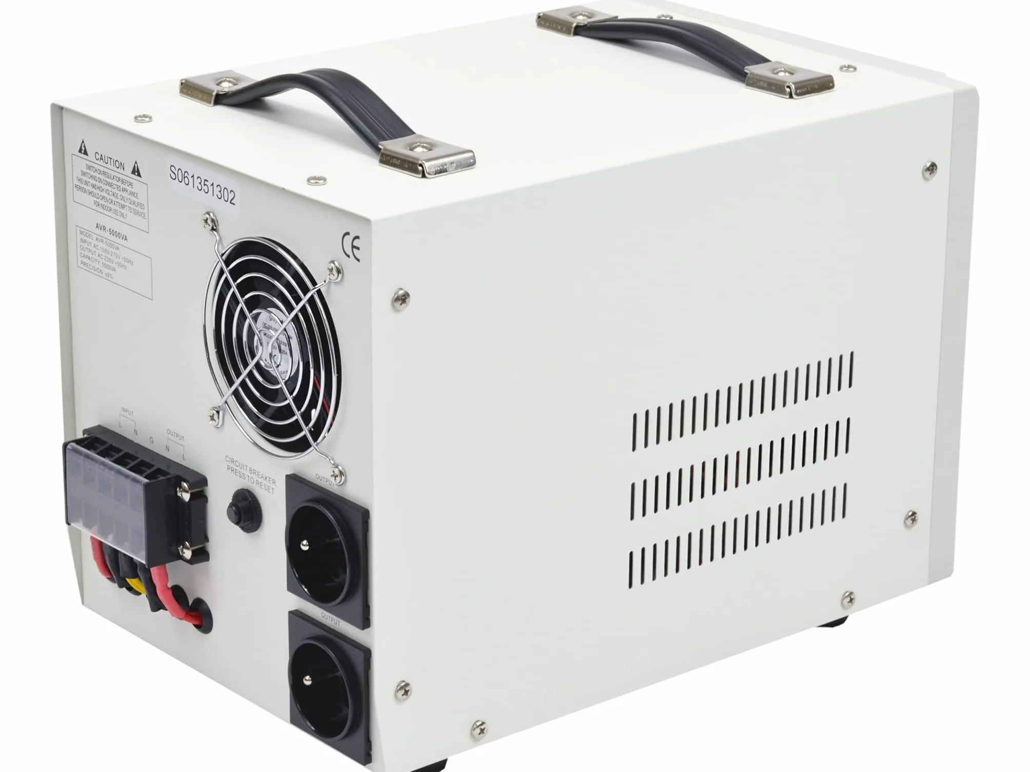 Volt Polska Stabilizzatore di tensione con UPS e AVR 5000VA, 230V, 3000W, 6250W, Compatto