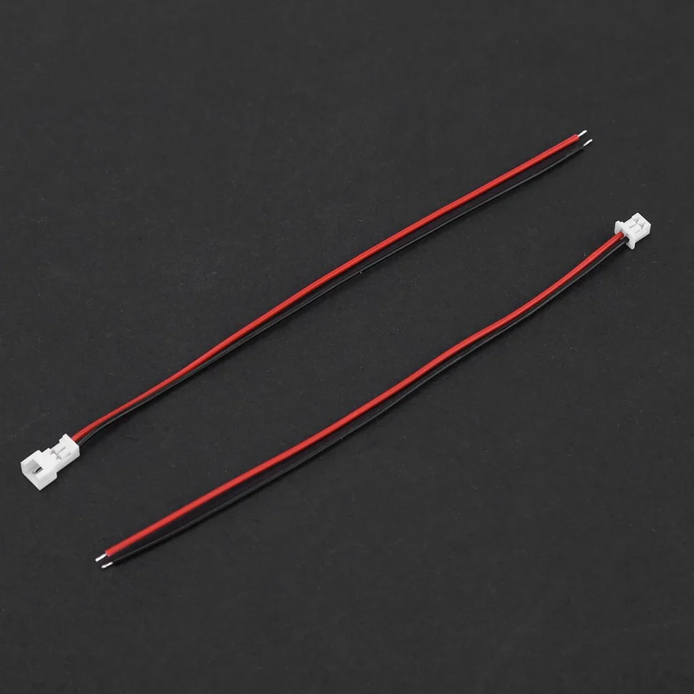 Connettori Elettrici, Akozon 20pz JST Connettori Fili Elettrici JST Plug 1,25mm Maschio/Femmina con JST Cavo (2 pin)