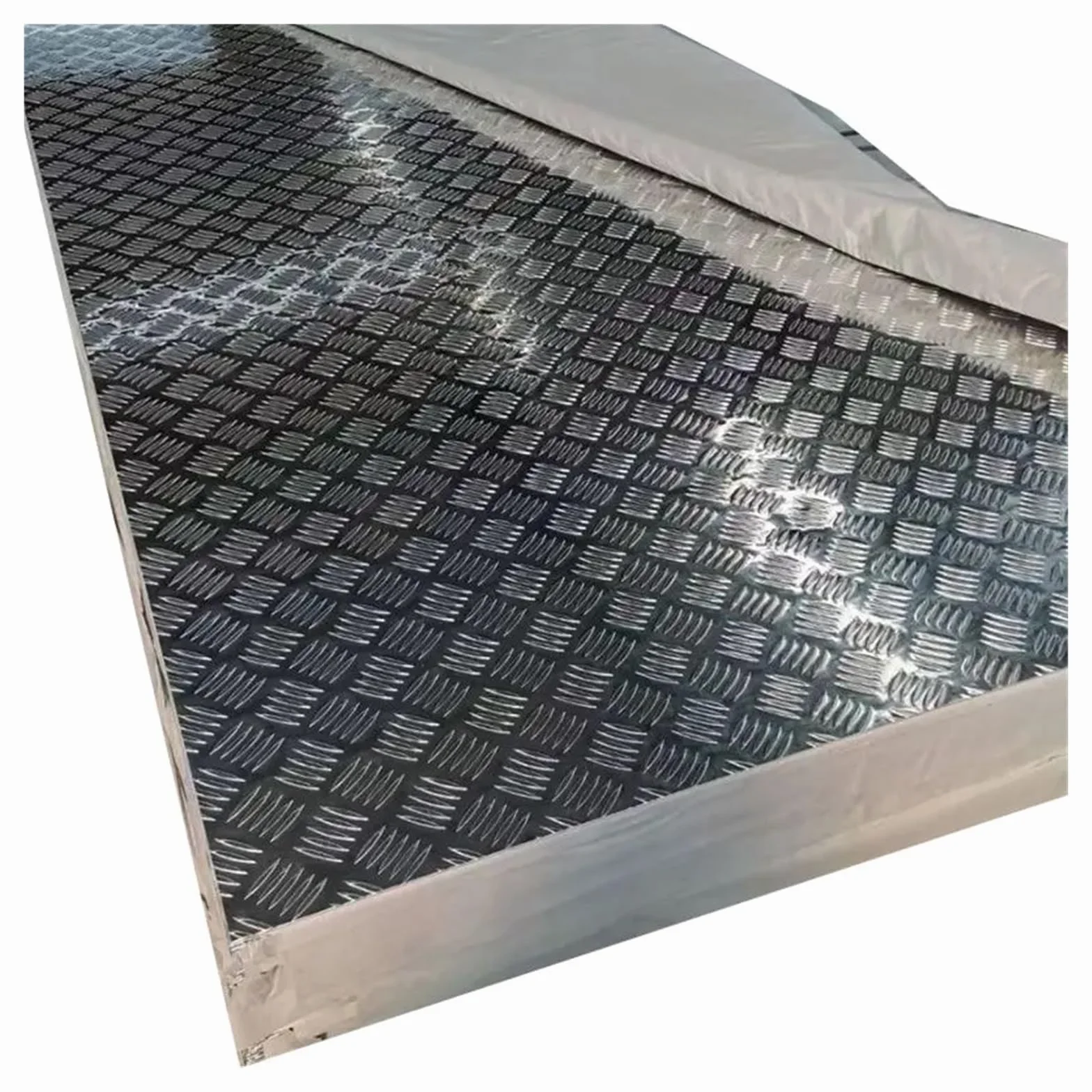 Barra in lamiera mandorlata in alluminio con battistrada a scacchi da 1,5 mm, 2 mm, 3 mm, 4 mm, 5 mm, 6 mm(Thickness 4mm,200x300mm 1pc)
