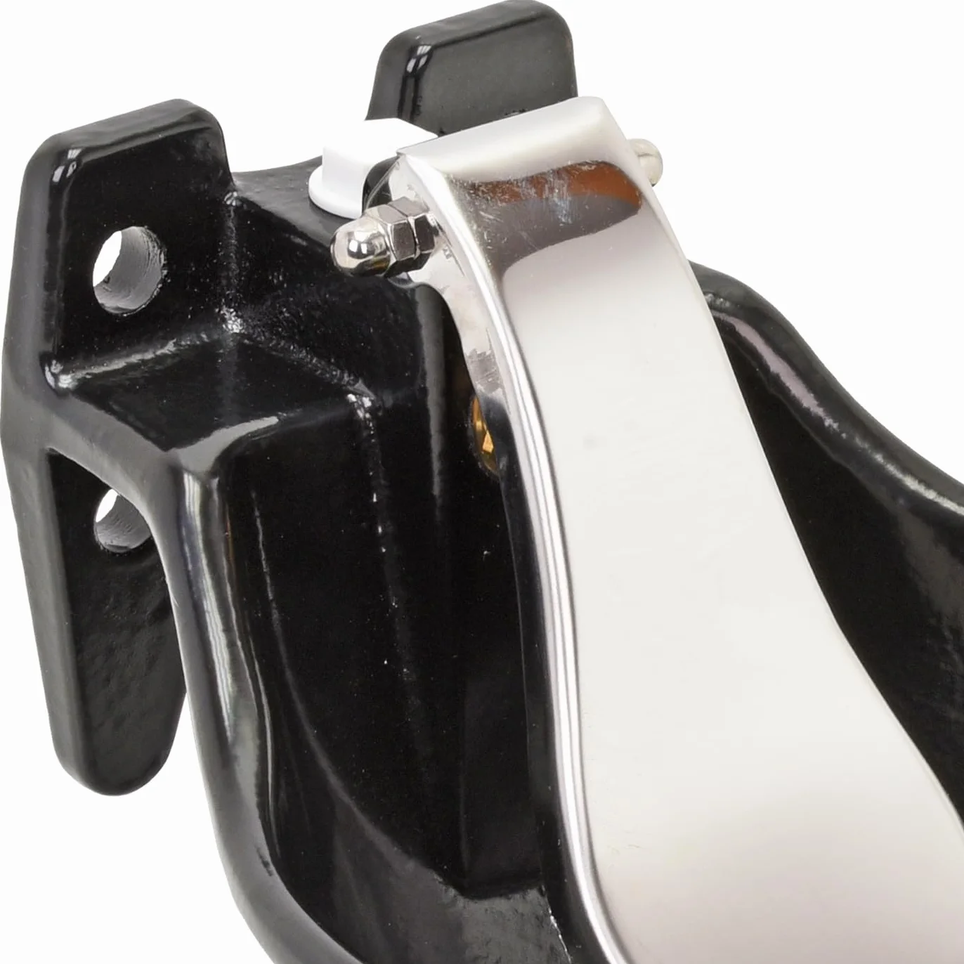 Abbeveratoio in ghisa con Paletta a Pressione in Acciaio Inox, Automatico per bovini e Cavalli, Nero