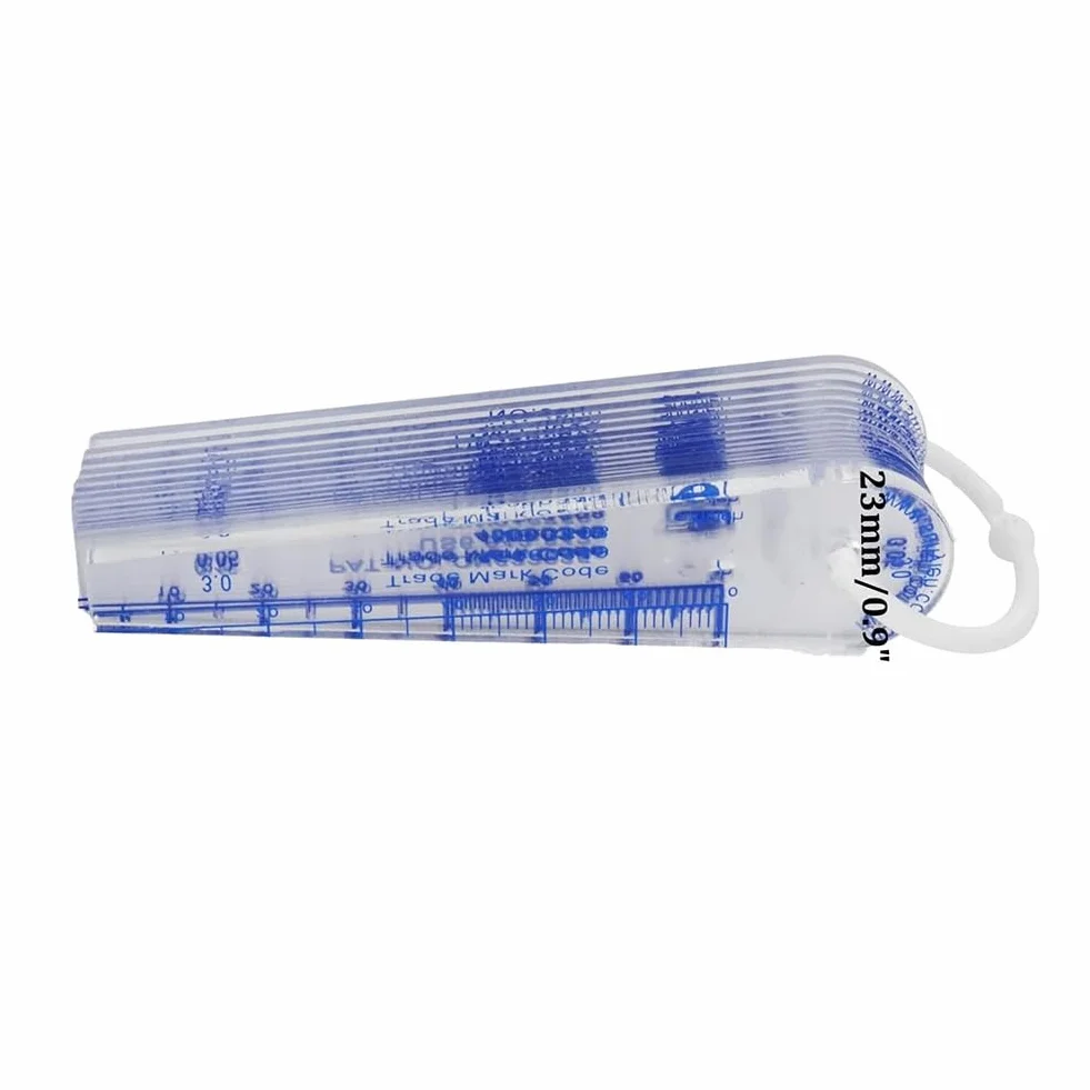 Calibro in plastica 0,05-3 mm misuratore metrico 21 fogli