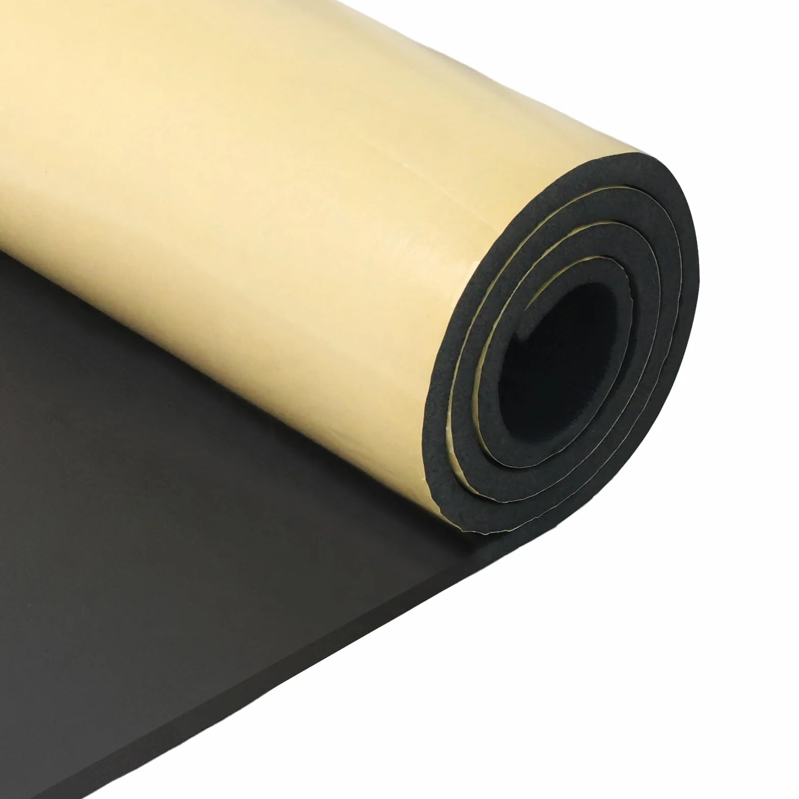 Neoprene foam sheet self-adhesive 300mm x 12mm x 1.5m roll soundproofing