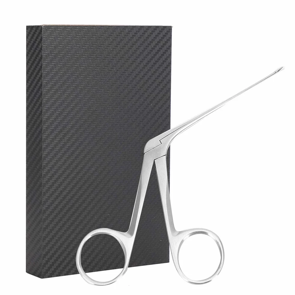 Micro pinza a coccodrillo da 3" con strumenti da laboratorio seghettati, oftalmici, otorinolaringoiatri