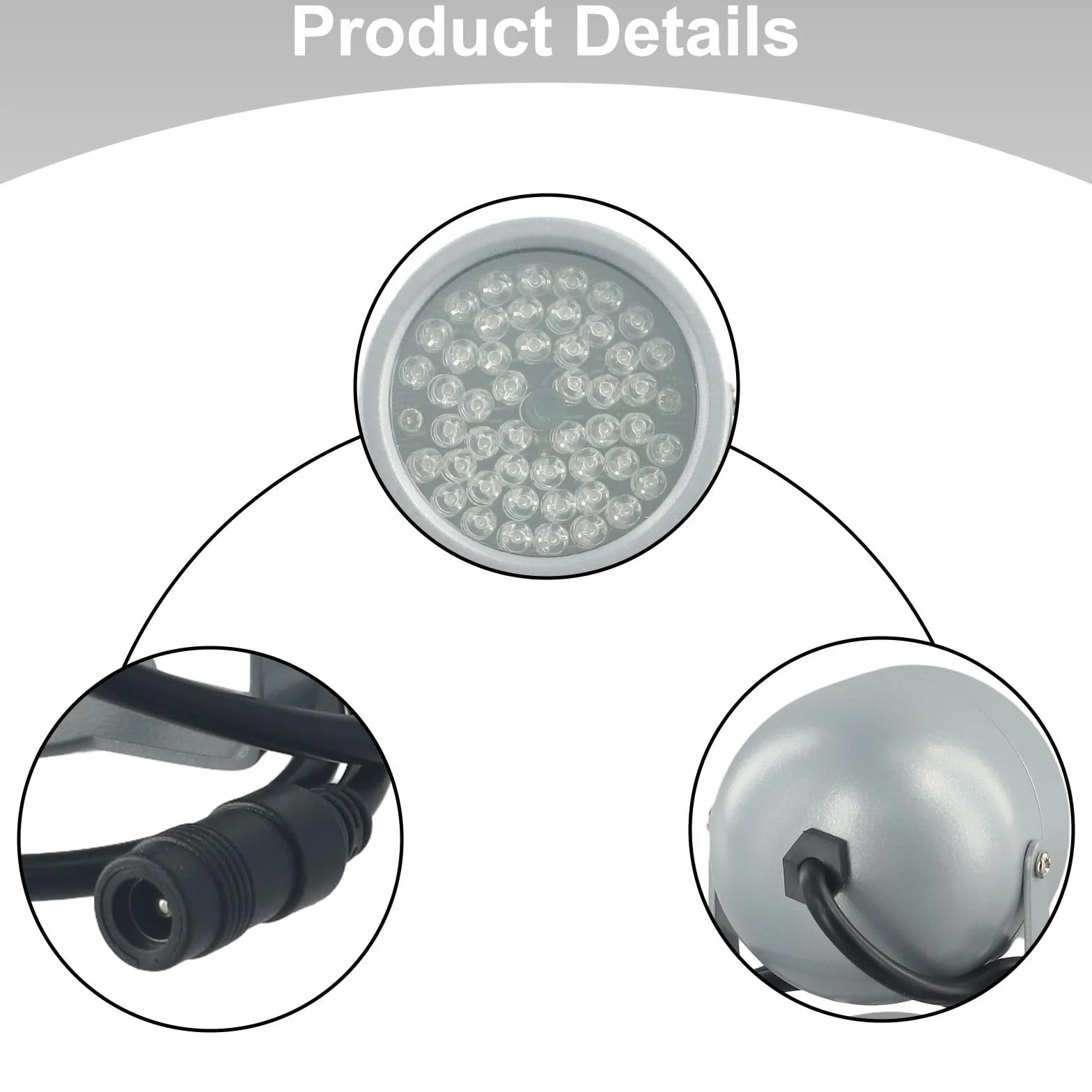 Illuminatore a infrarossi a LED 850nm per visione notturna compatibile con fotocamere