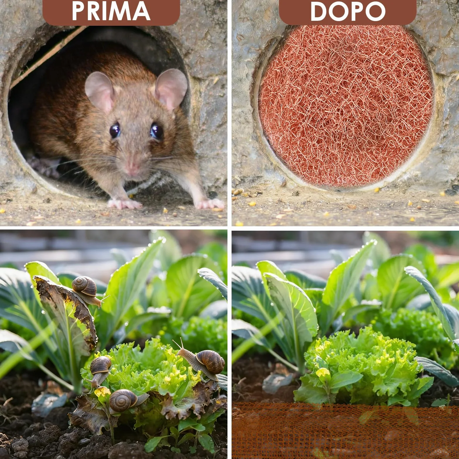 Nastro in Rame Contro Le lumache, 12 m x 12,7 cm, Doppio Strato di Repellente per lumache, in Rame, tagliabile per prevenire Topi da Giardino, Uccelli e lumache