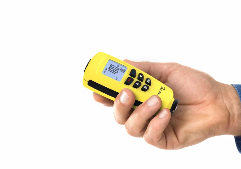 TROTEC BB20 Misuratore di Spessore del Rivestimento 0-1250 µm Memoria 400 Misurazioni USB