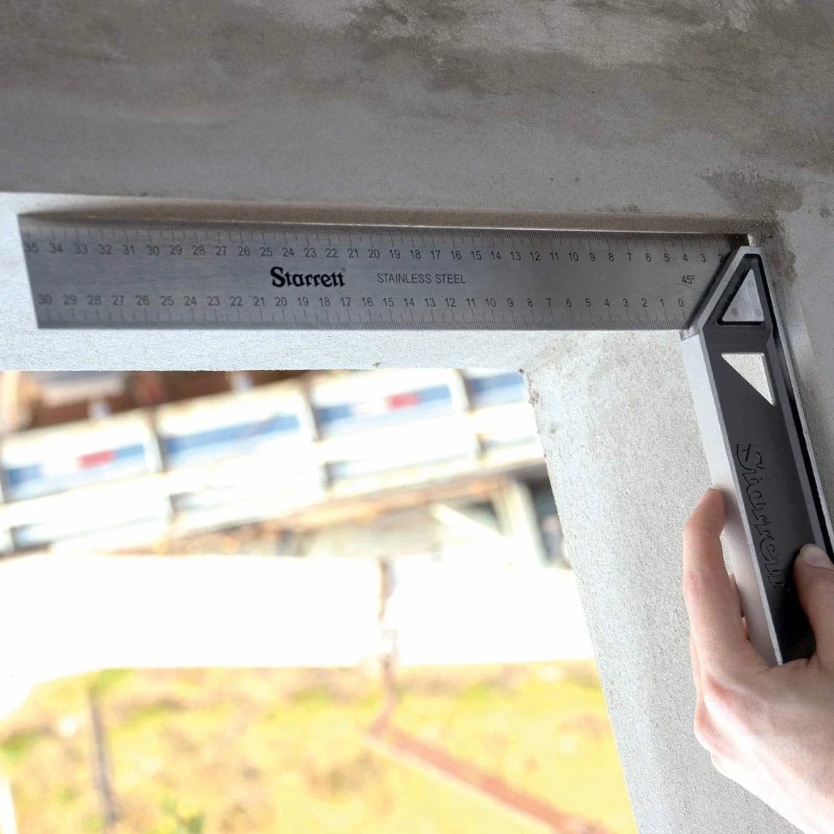 Starrett K53M-200-S Squadra da falegname in Acciaio inossidabile