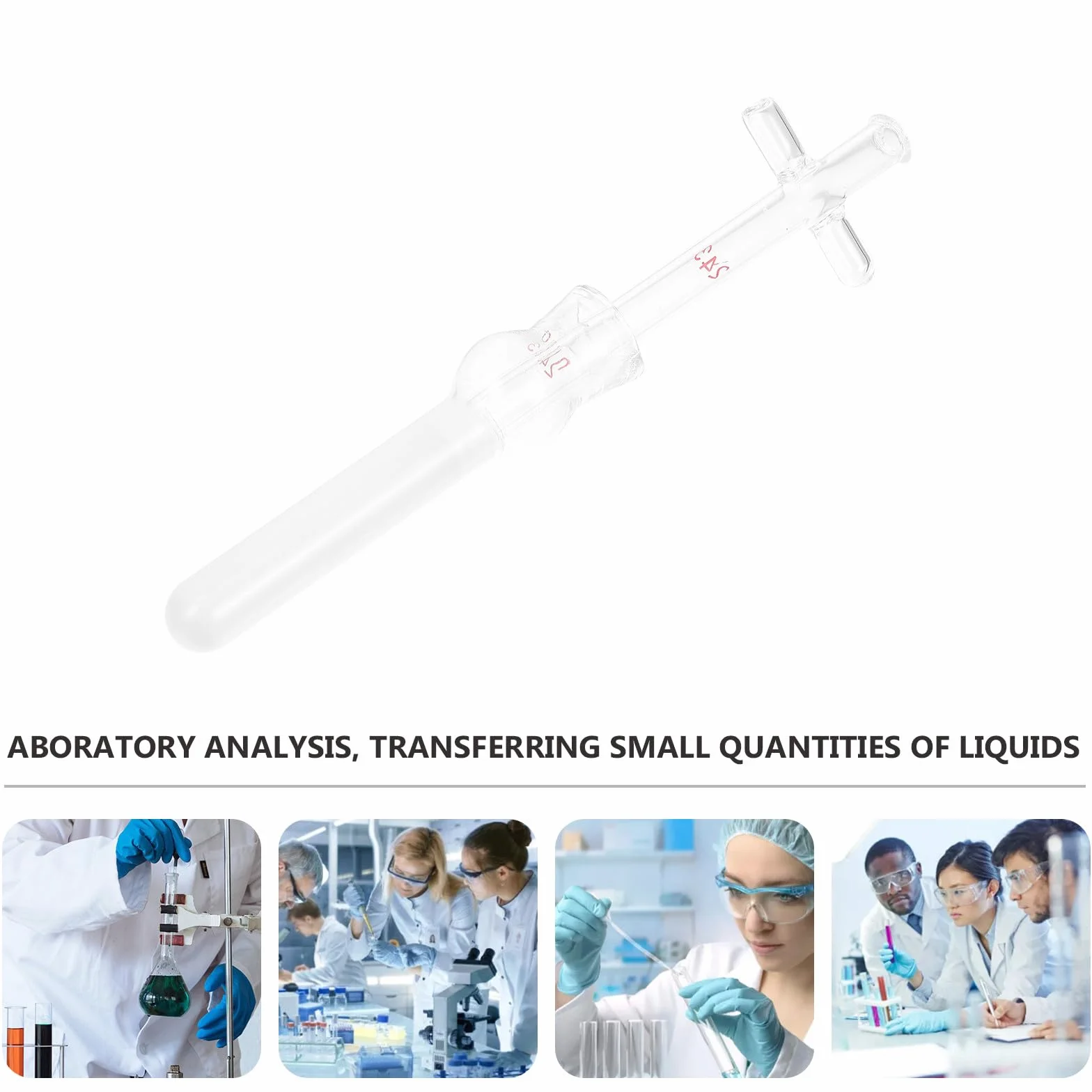 UKCOCO Omogeneizzatore per Tessuti Cellulari in Vetro da 2ml, Pestello in Vetro Resistente ad Alte Temperature, Accessorio per Vetreria da Laboratorio, Strumento Professionale