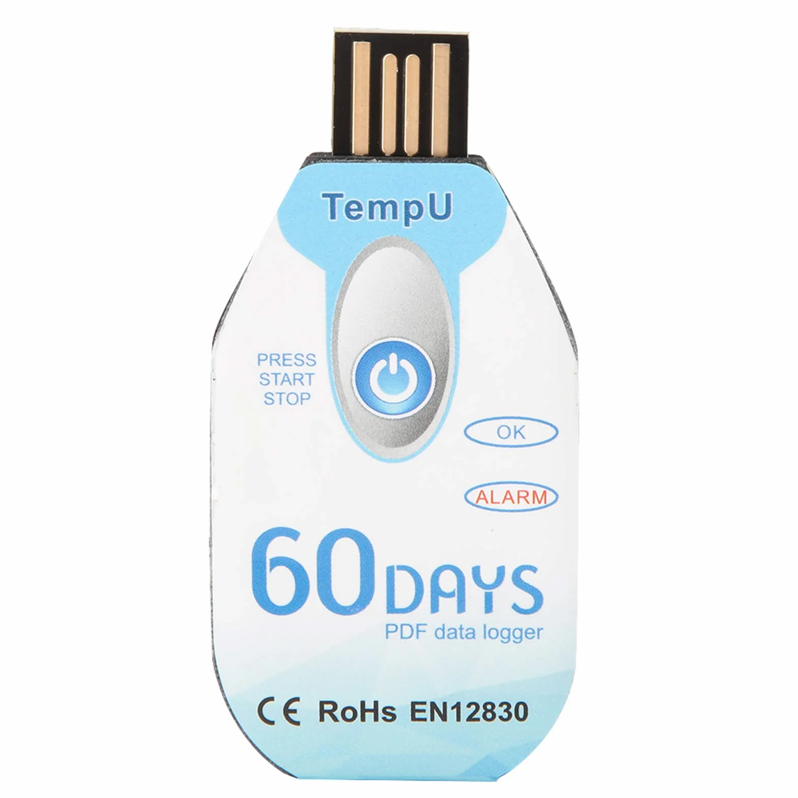PDF USB Data Logger di Temperatura e Umidità con Indicazione LED 10000 Punti Ad Alta Precisione, per il Trasporto di Prodotti Alimentari, Medicinali e Chimici