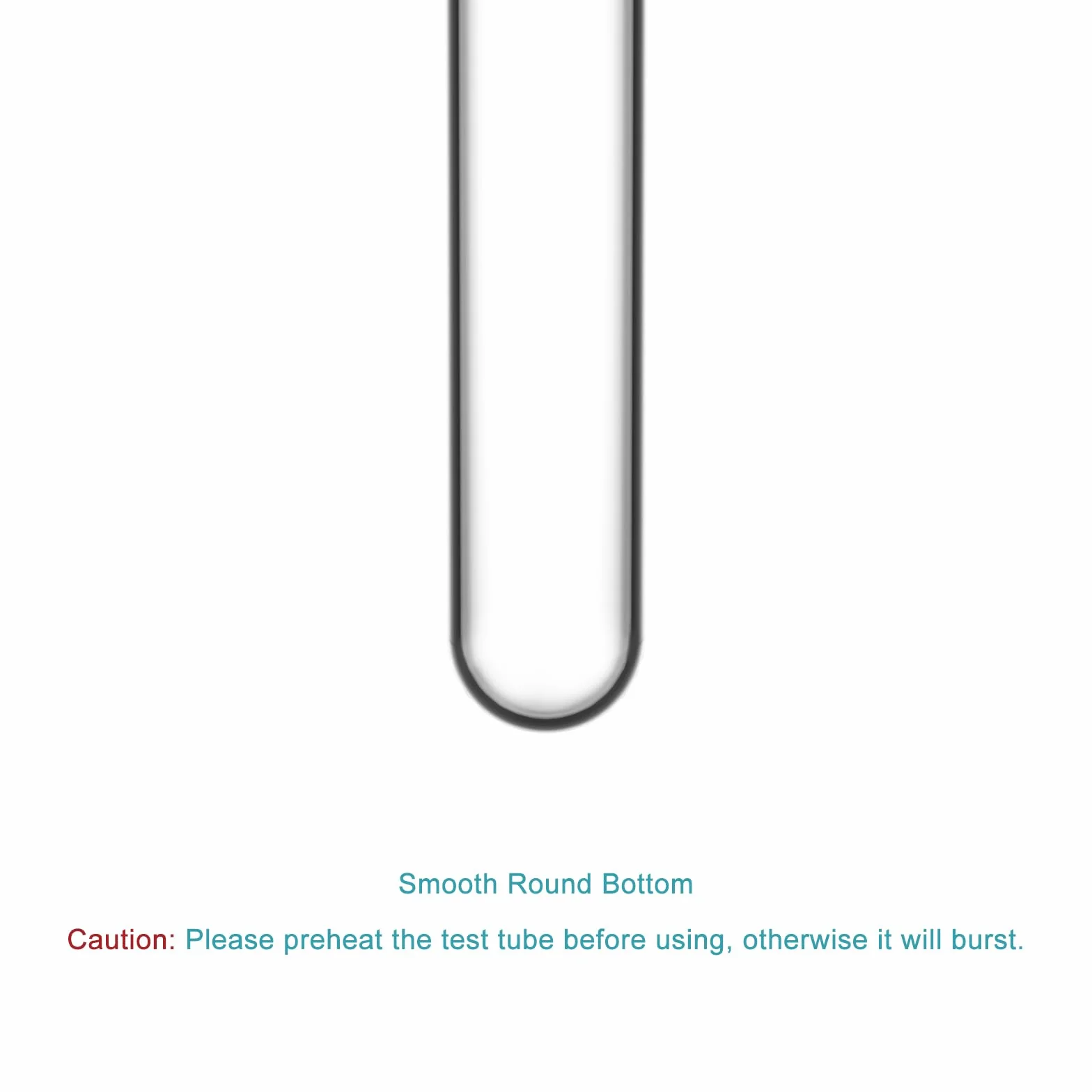 Provetta per Fondo Rotondo in Vetro Borosilicato, 20mm OD x 150mm, Stonylab 20-Pack