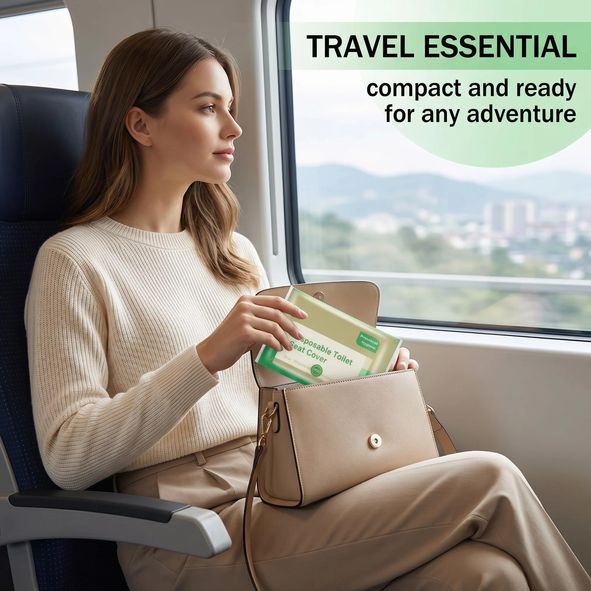 Copriwater Usa e Getta Biodegradabili per Viaggio, Coprisedile Tascabile in Carta per Adulti e Bambini