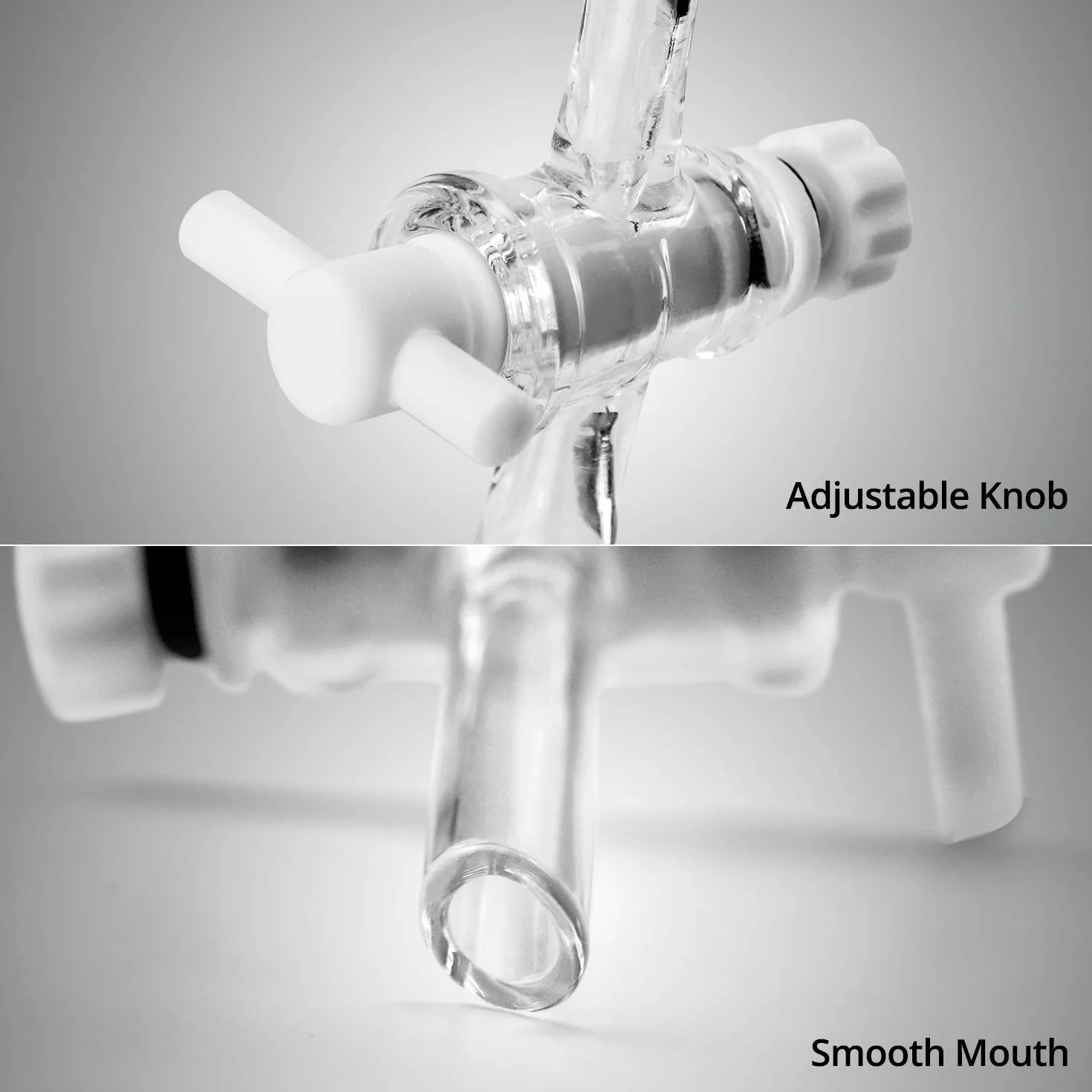 QWORK® Imbuto Separatore Conico in Vetro Borosilicato con giunti 24/29 e Rubinetto di Chiusura in in PTFE, Separatory Funnel Imbuto da Laboratorio - 1000ml