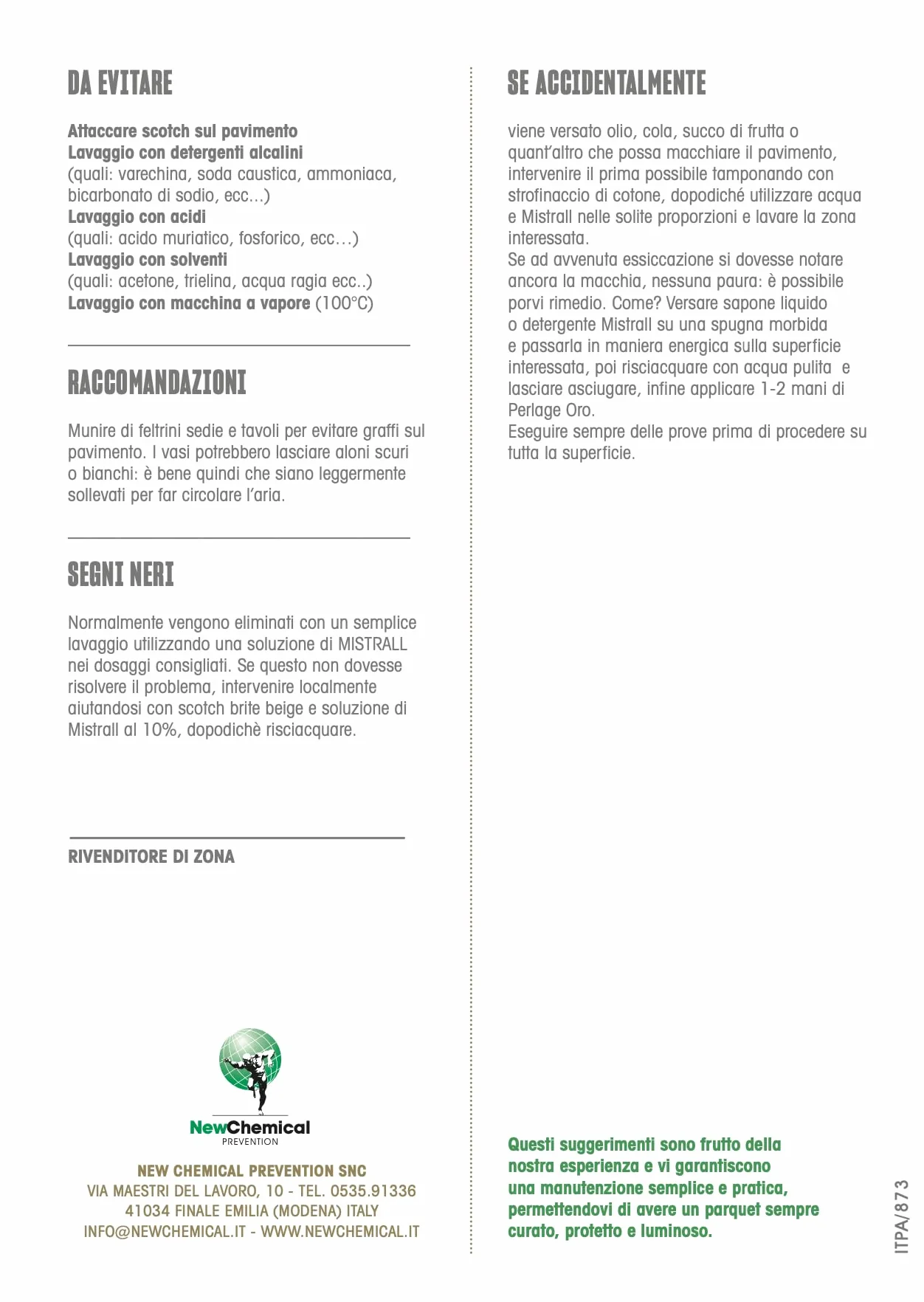 NUTRO PARQUET 1 LT Oleocera per la conservazione del Parquet oliato in interno 1 LT (2 Litri)