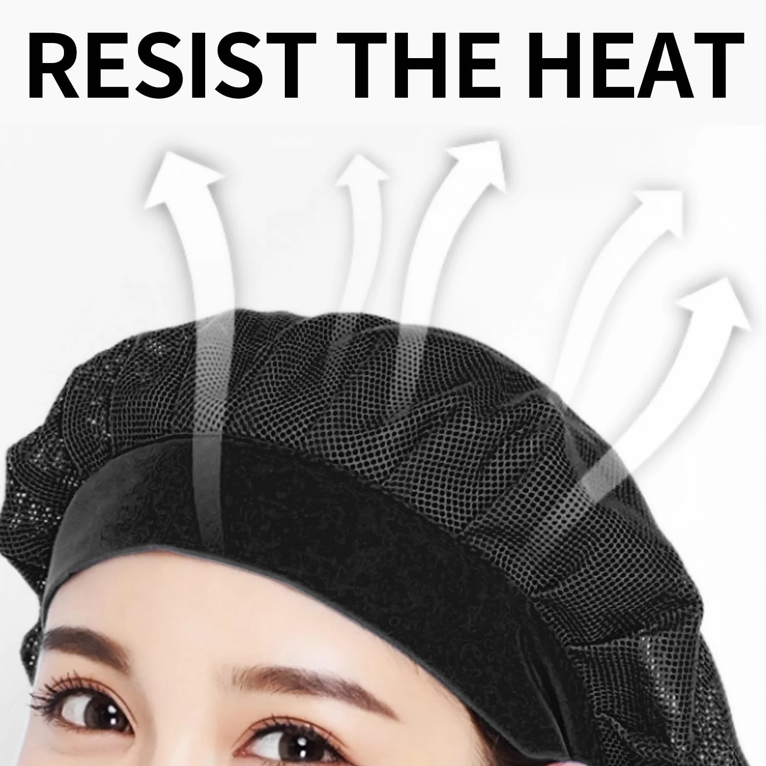 Cappello da Cuoco Elastico 3 Pezzi Rete per Capelli Cucina Ristorazione