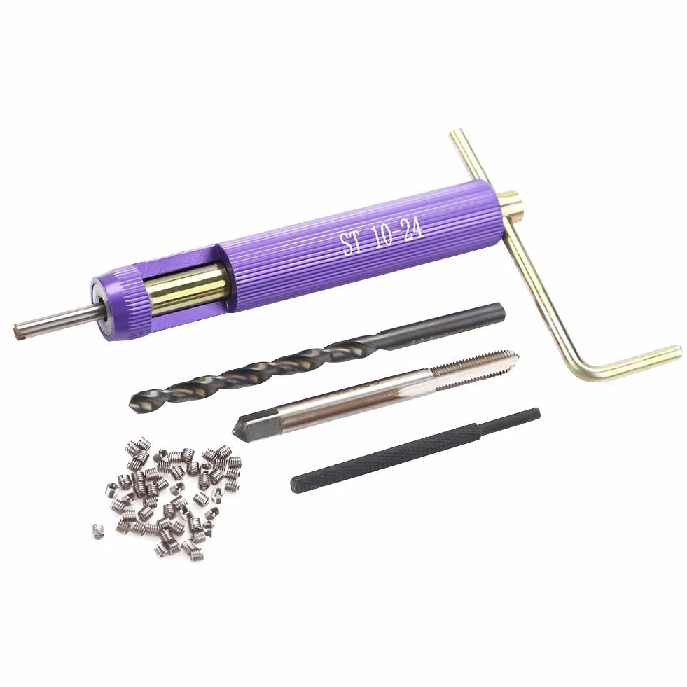 Kit Inserti Filettati M10 Acciaio Inossidabile 50 Pezzi 10-24 UNC x 1.5D