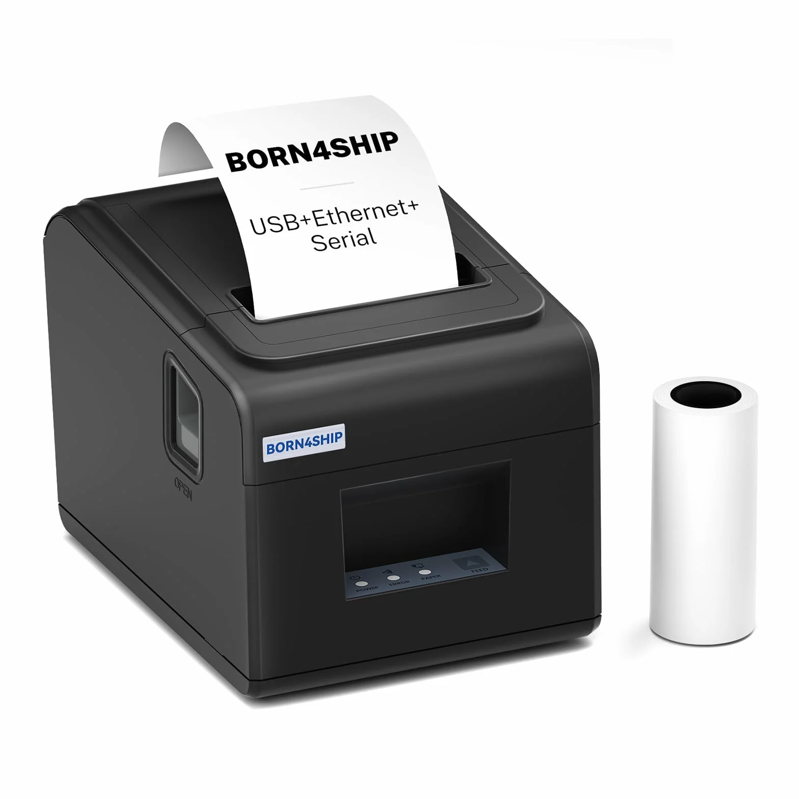 80mm Stampante per Ricevute Termiche, V330M stampante termica Ethernet/LAN/USB Porta compatibile con Windows Mac Linux, Taglio Automatico,Deep Nero