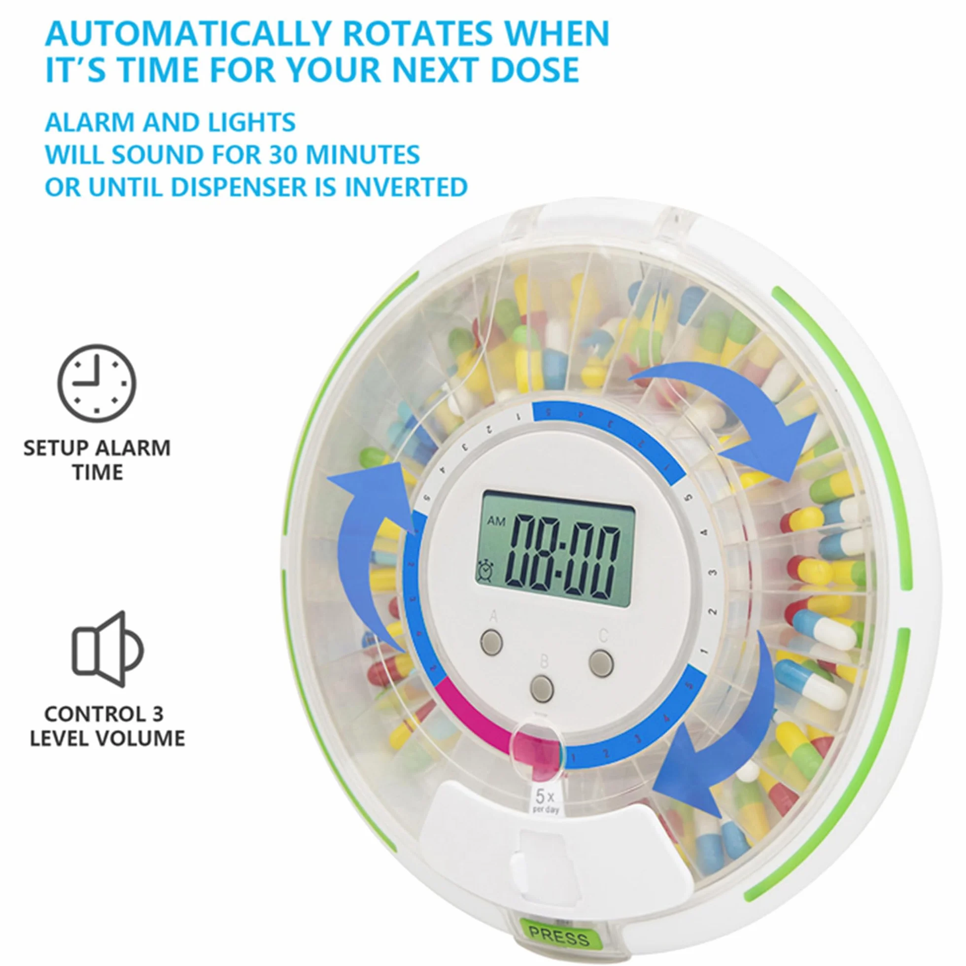 GIMA Portapillole wireless con bluetooth 25871