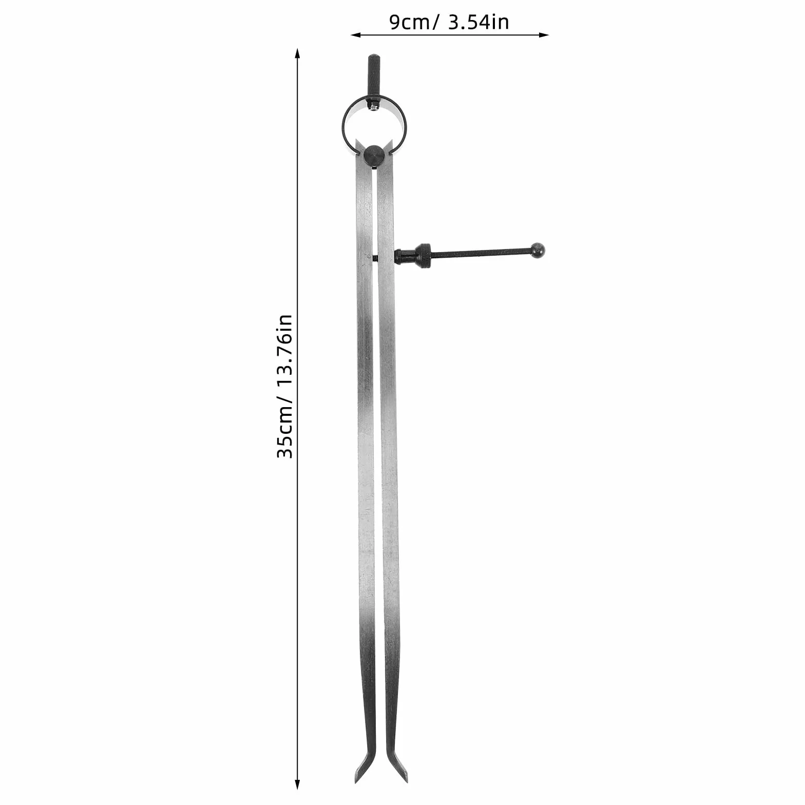 Calibro a Molla 300mm Strumento di Misurazione per Metalli e Legno Professionale