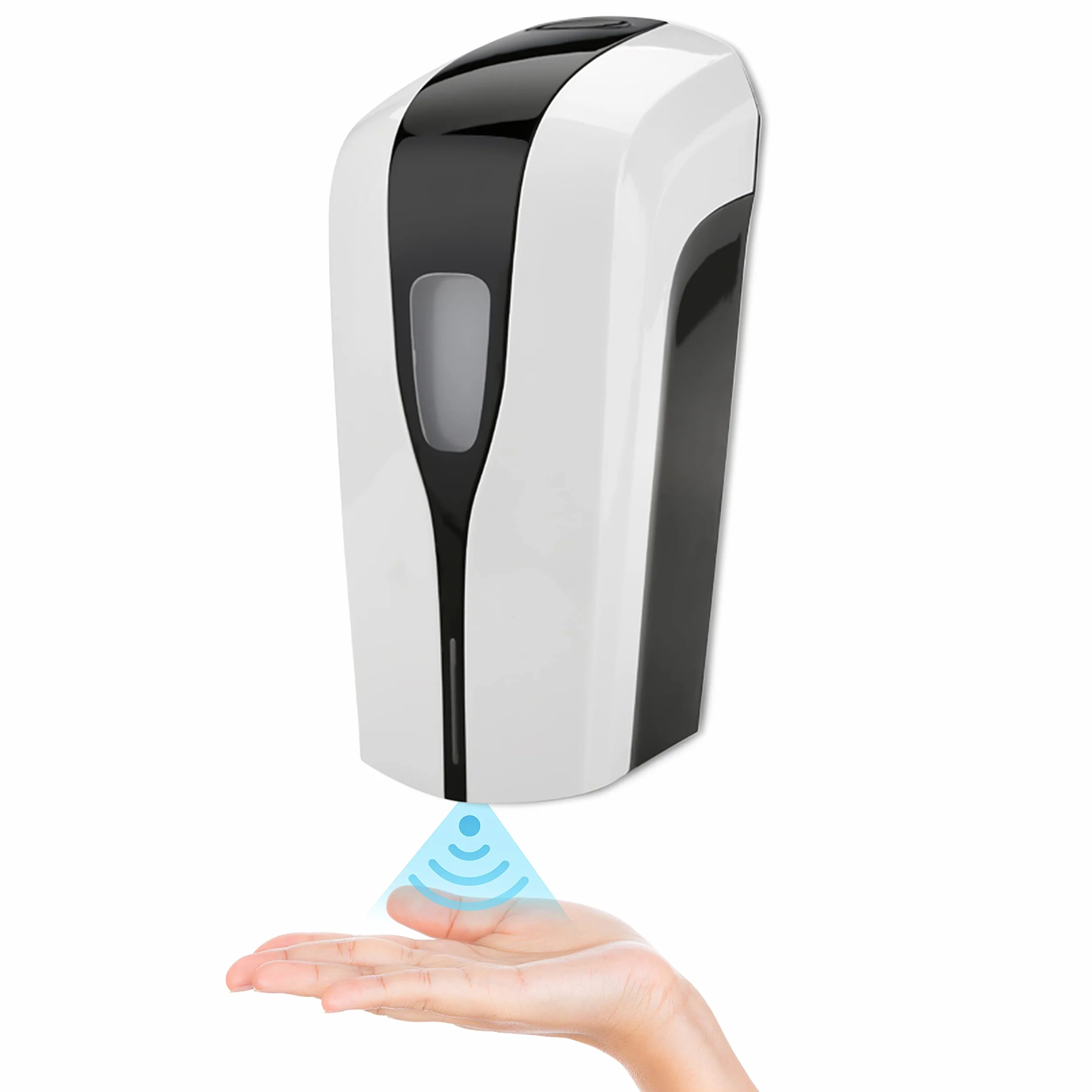Dispenser di disinfettante automatico con sensore. Dispenser di disinfettante senza contatto con un contenitore di ricarica da 1000 ml.