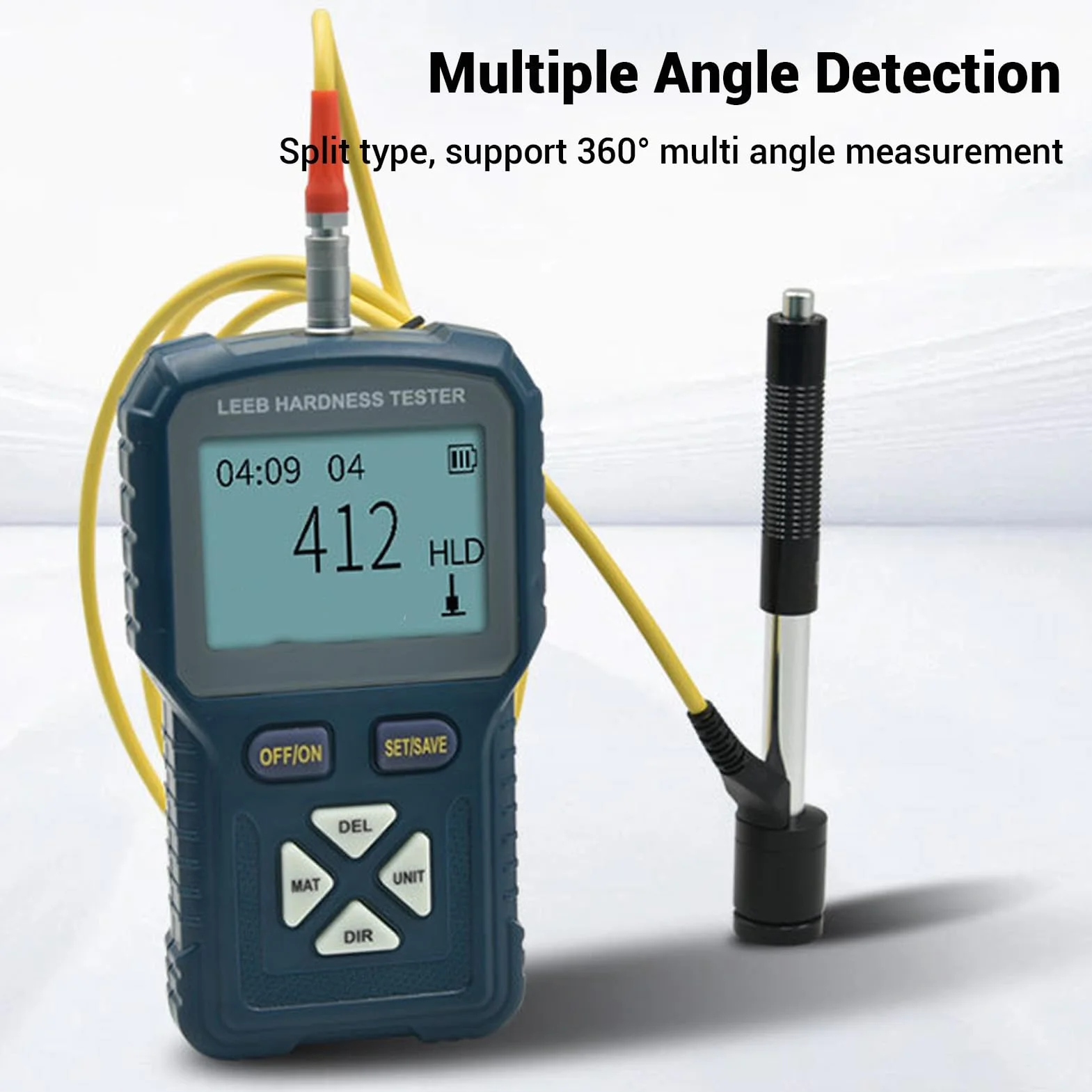 Durometro Digitale HLD HRC HRB Portatile LCD per Misuratore di Durezza Metalli