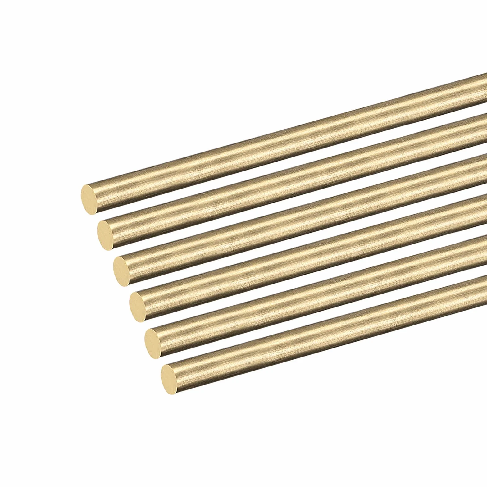 DMiotech 6pz 4mm x 250mm, Ottone Massiccio Tondo Asta, Ottone Asta Tornio Barra Azione
