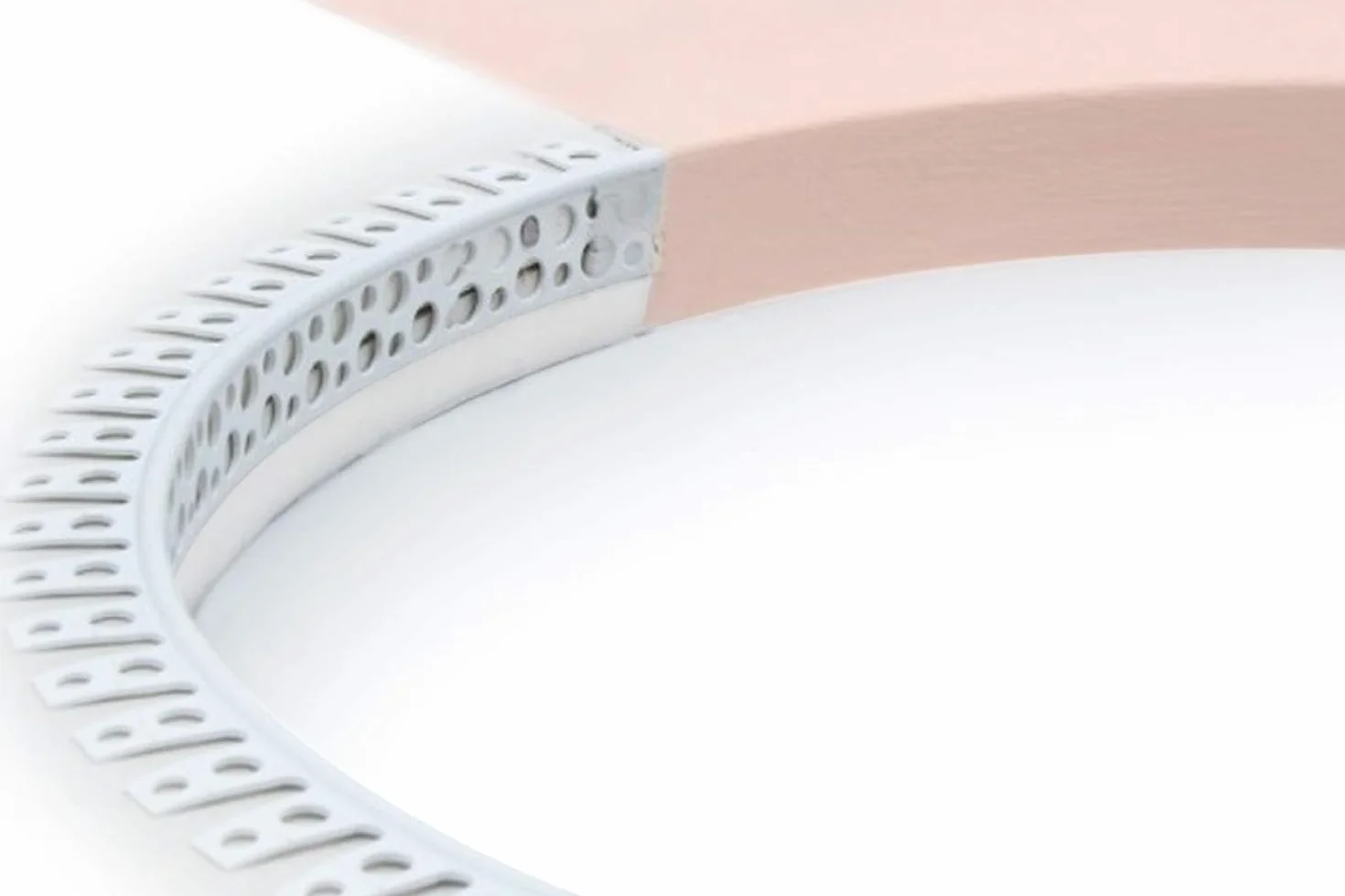 Guide angolari PVC 90° 24 m per pareti a secco archi a tutto sesto e curve