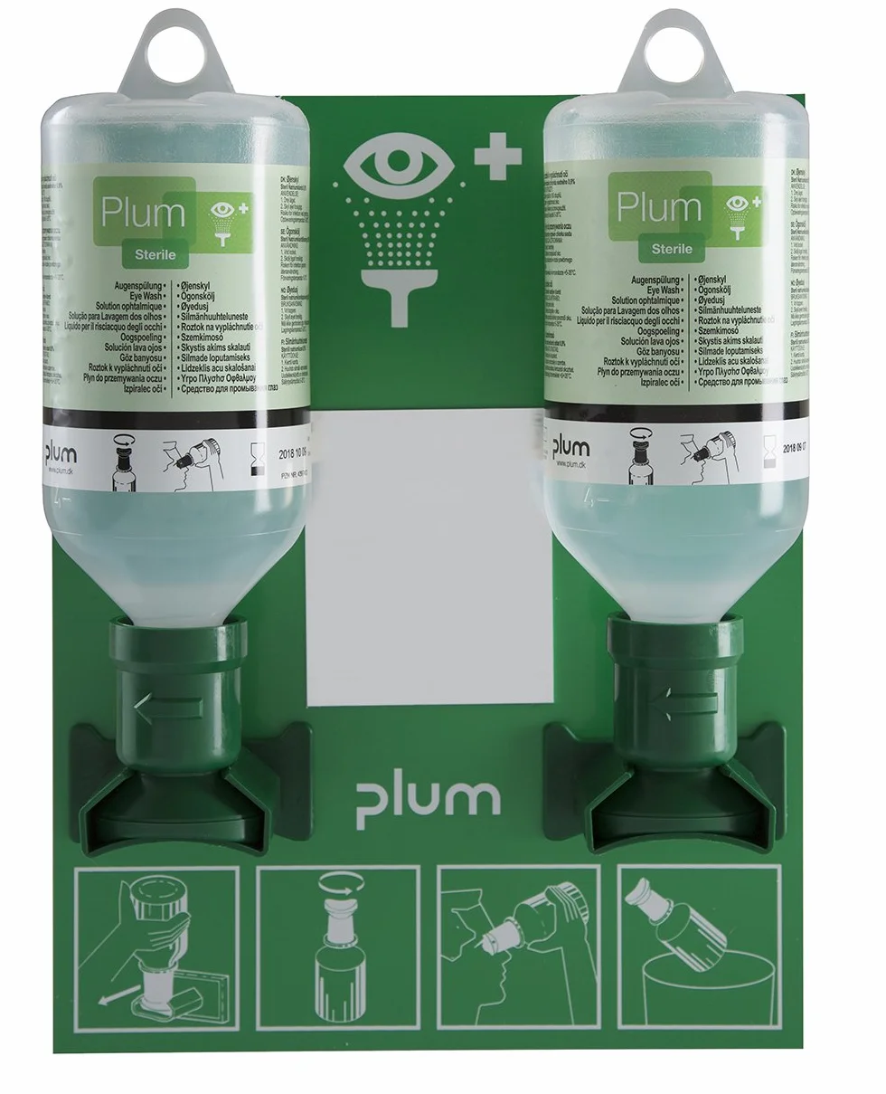 Plum 4694 occhio spuel Station con 2 bottiglie